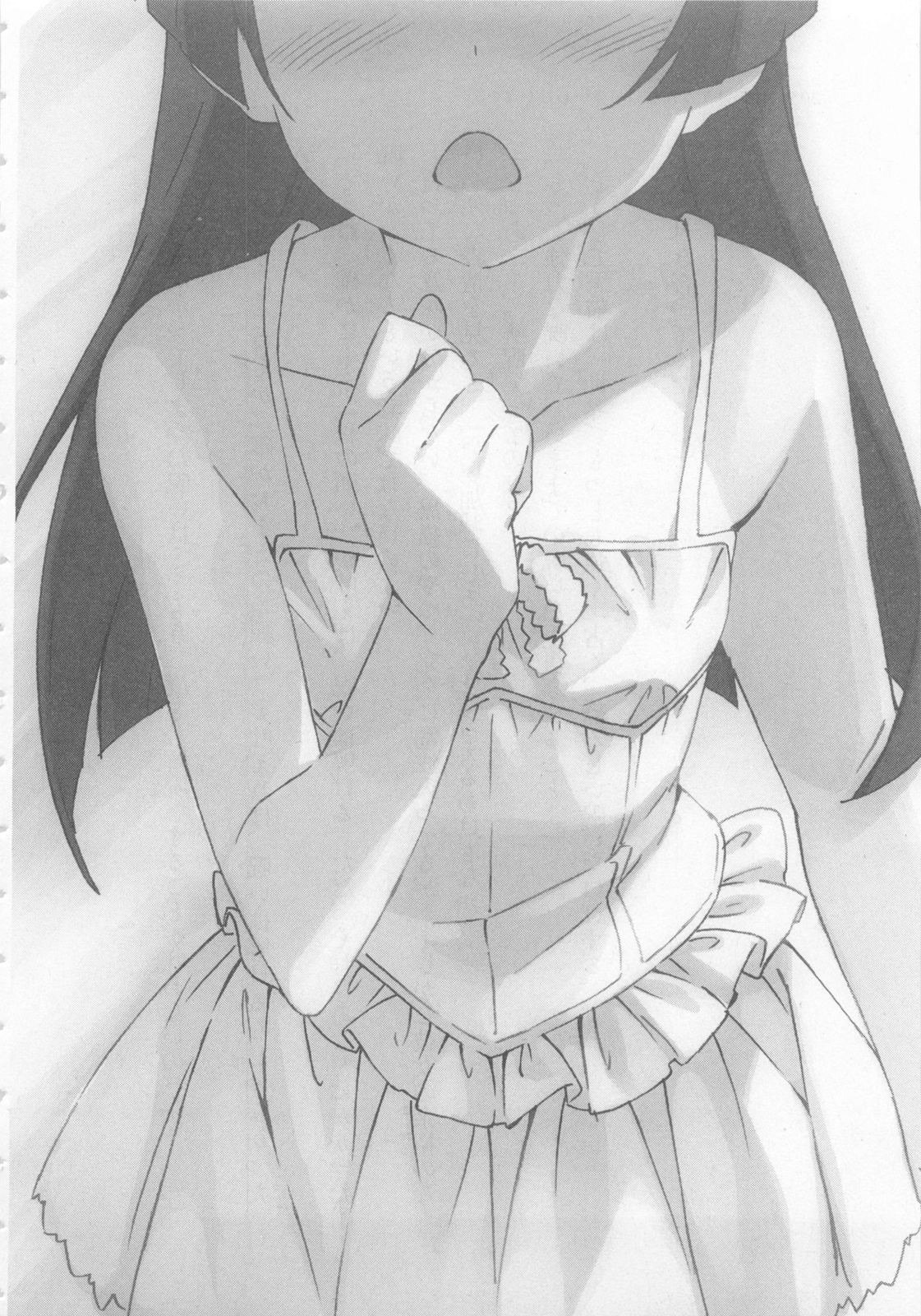 Gokou Ruri Ore No Imouto Ga Konnani Kawaii Wake Ga Nai Anime Girls Anime Open Mouth Monochrome 1121x1600