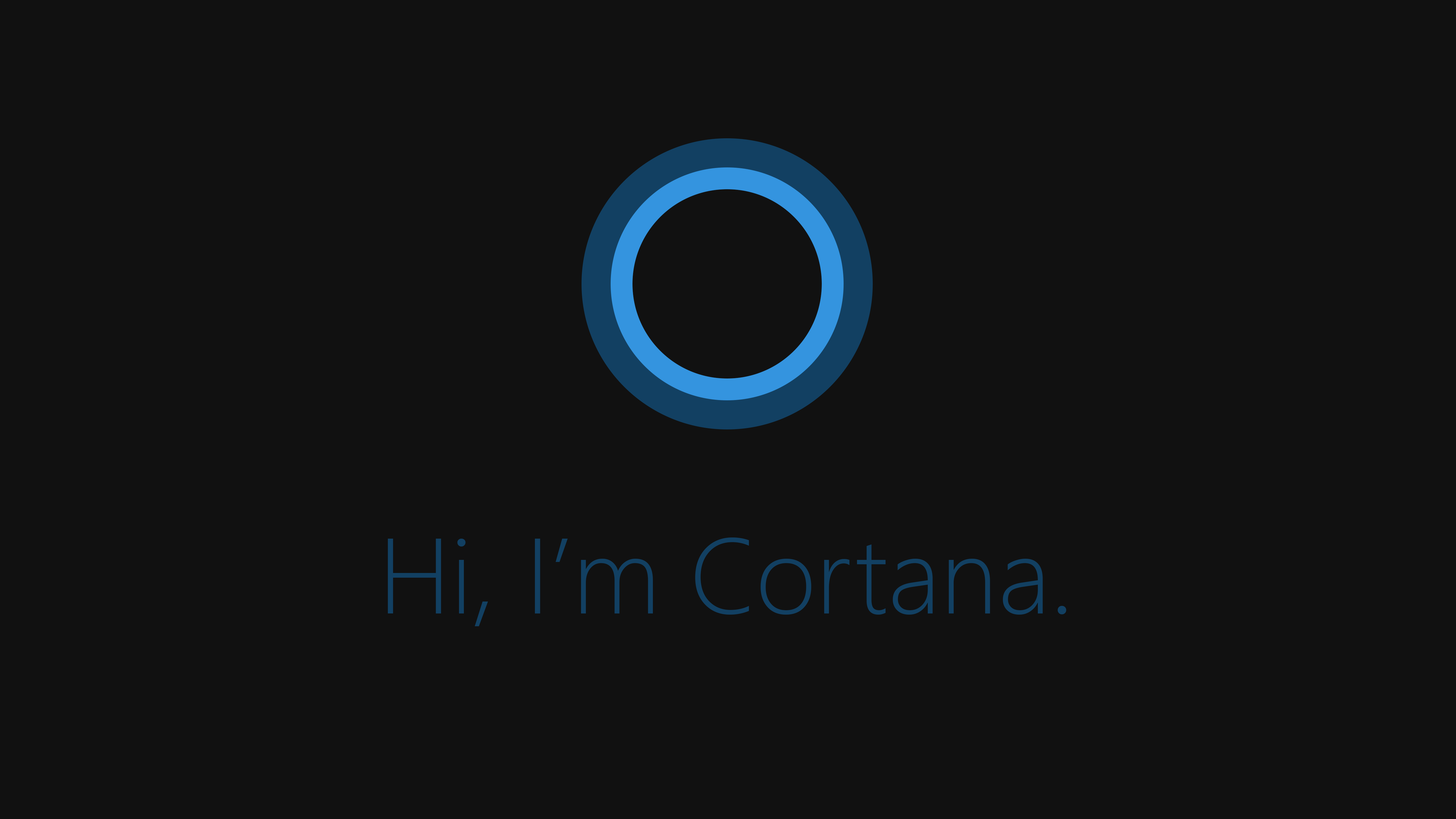 Cortana Windows 10 Minimalism 5000x2813