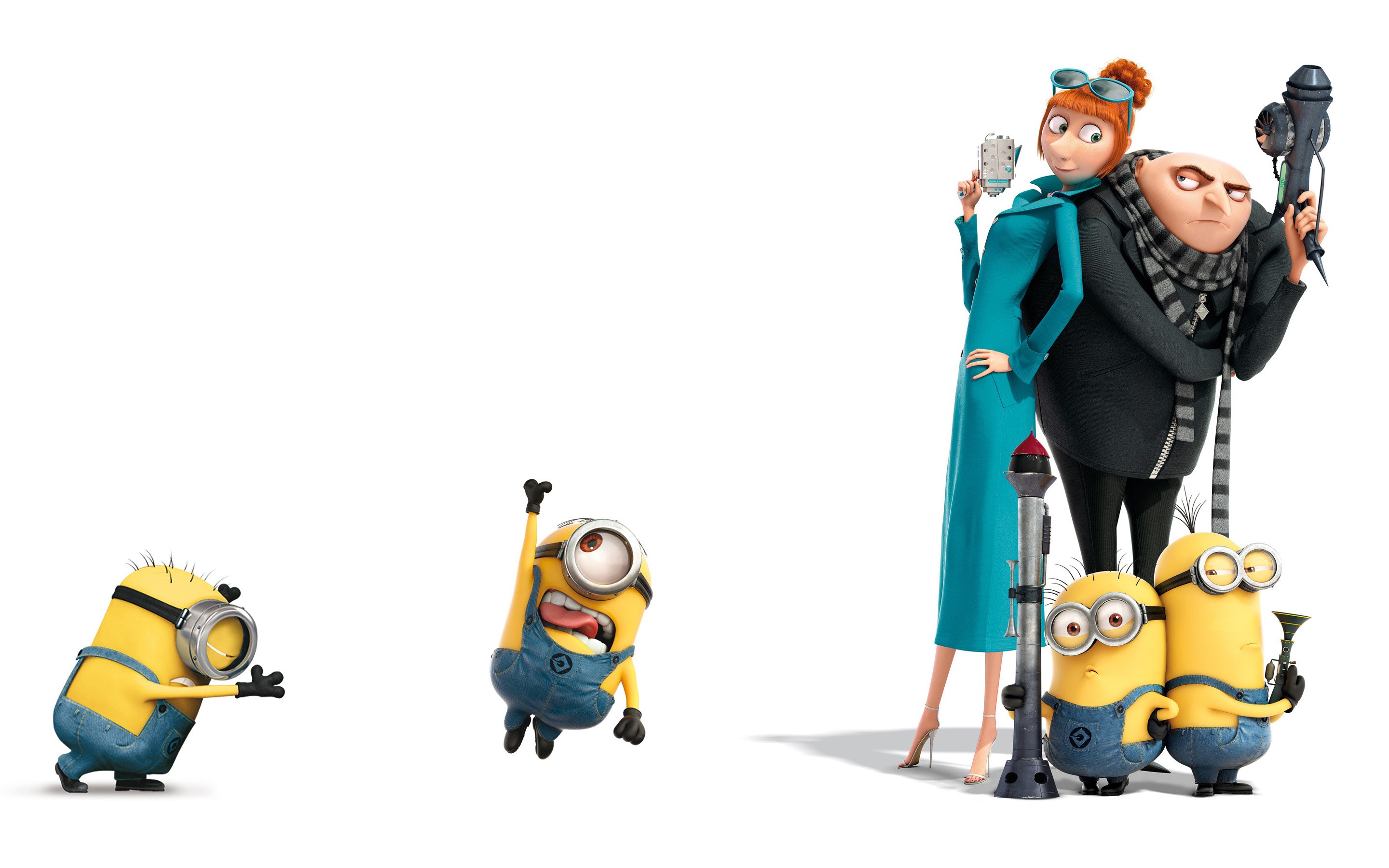 Minions Animated Movies Movies Despicable Me 2 2013 Year 2880x1800