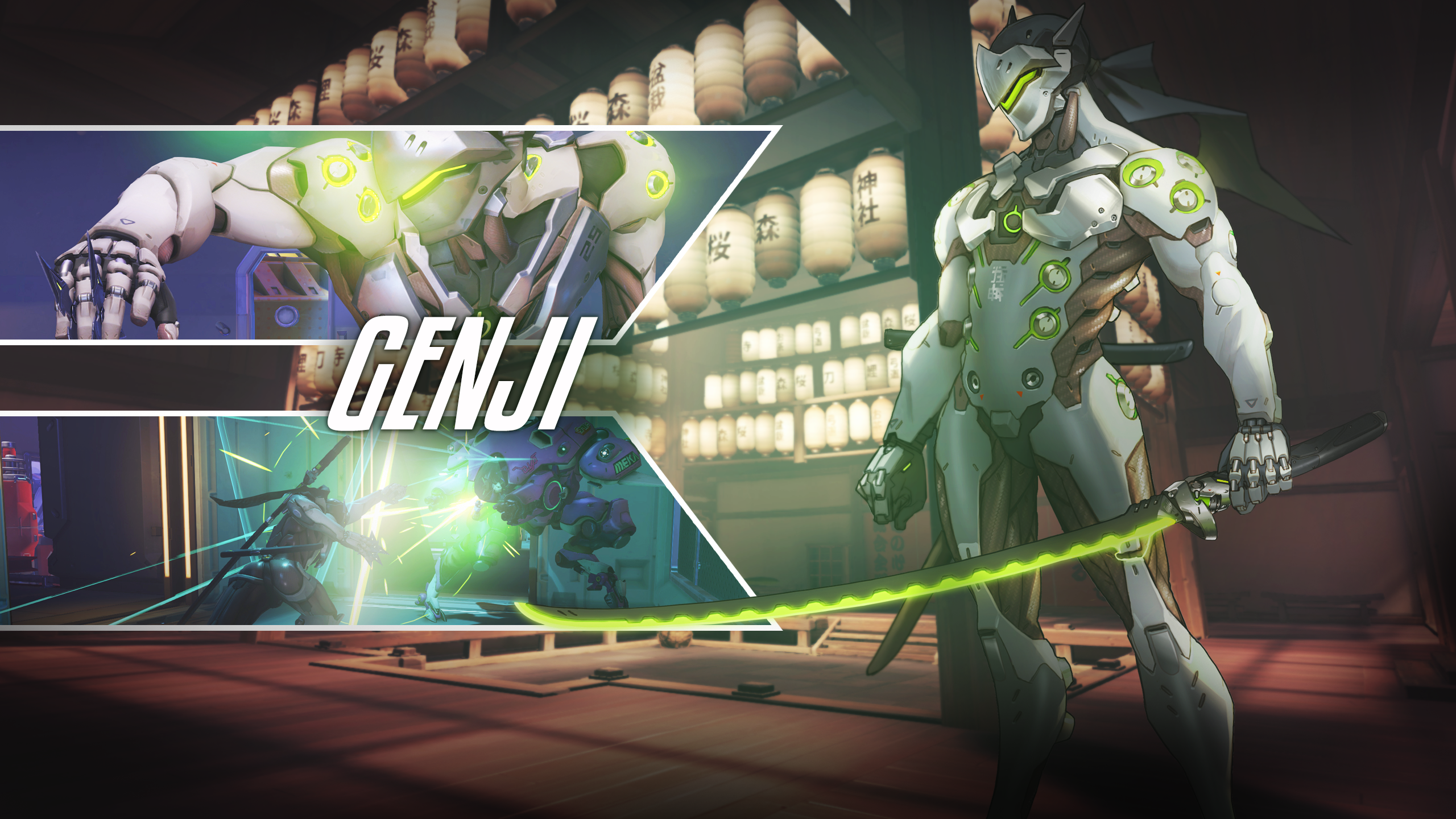 Genji Overwatch Overwatch Anniversary Overwatch 2560x1440