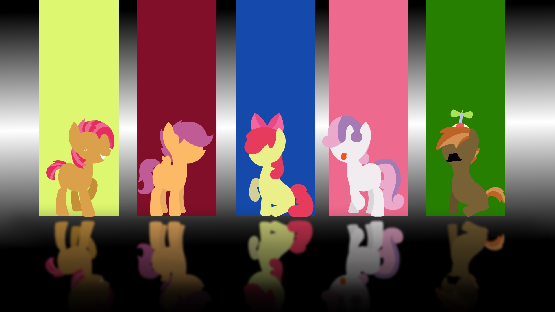 Apple Bloom Scootaloo My Little Pony Sweetie Belle Button Mash Vector My Little Pony 1920x1080