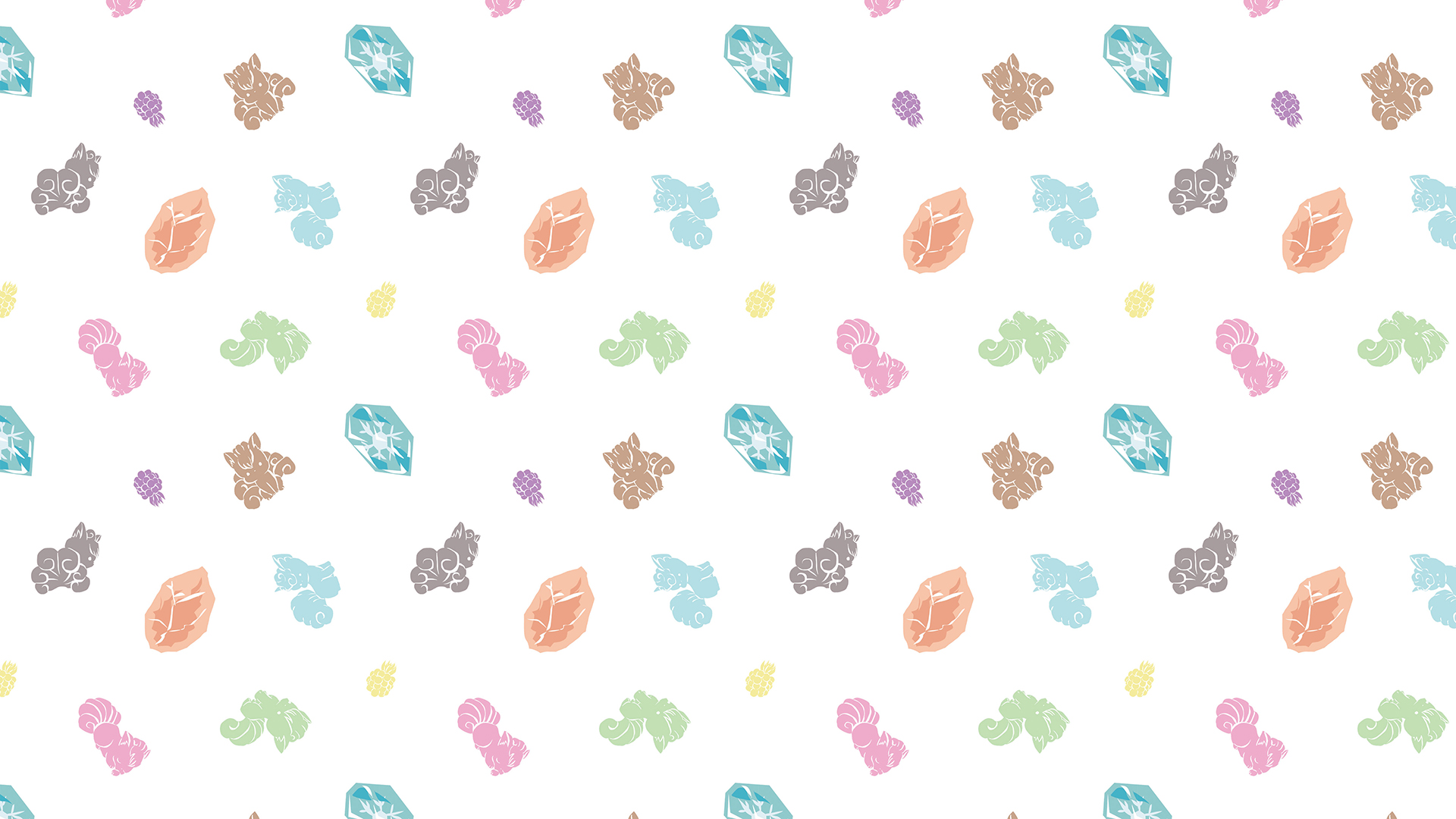 Pokemon Tile Cartoon Pattern 1920x1080