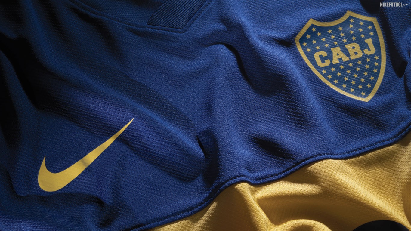 Boca Juniors Blue Yellow Nike Sport Soccer 1366x768