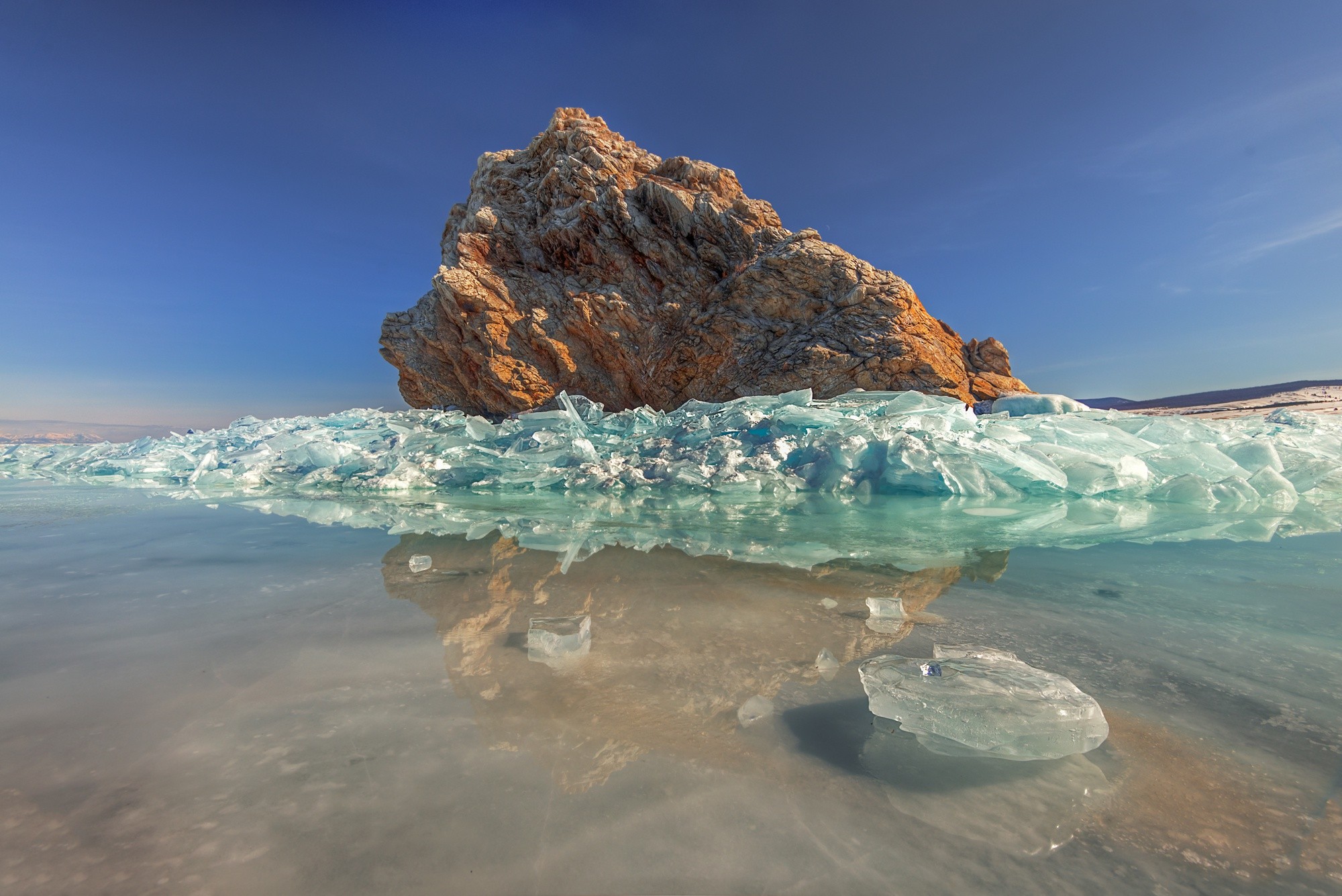 Lake Baikal Nature Rock Outdoors Water 2000x1335