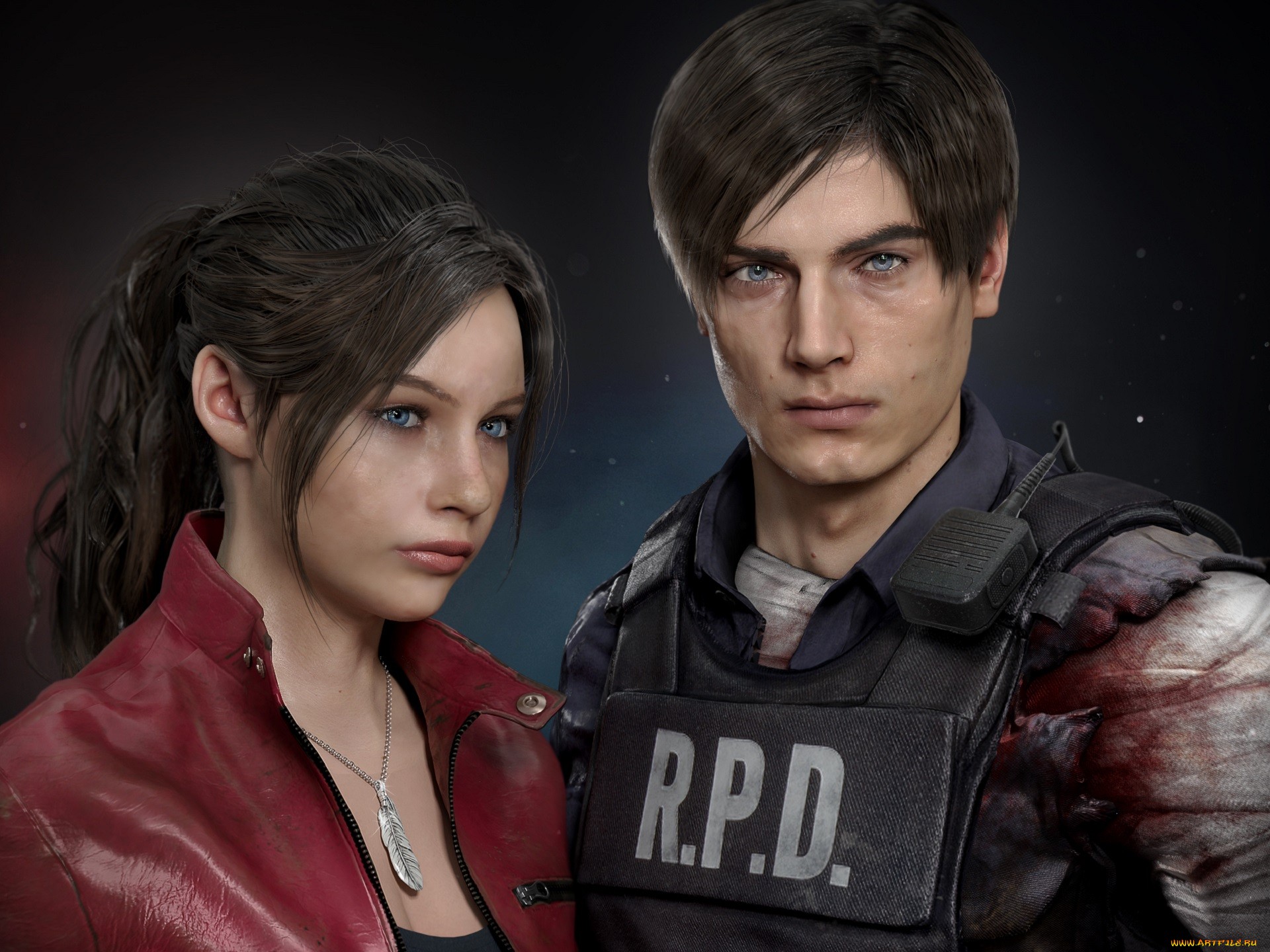 Resident Evil 2 Remake Video Games Video Game Heroes Claire Redfield Leon S Kennedy 1920x1440