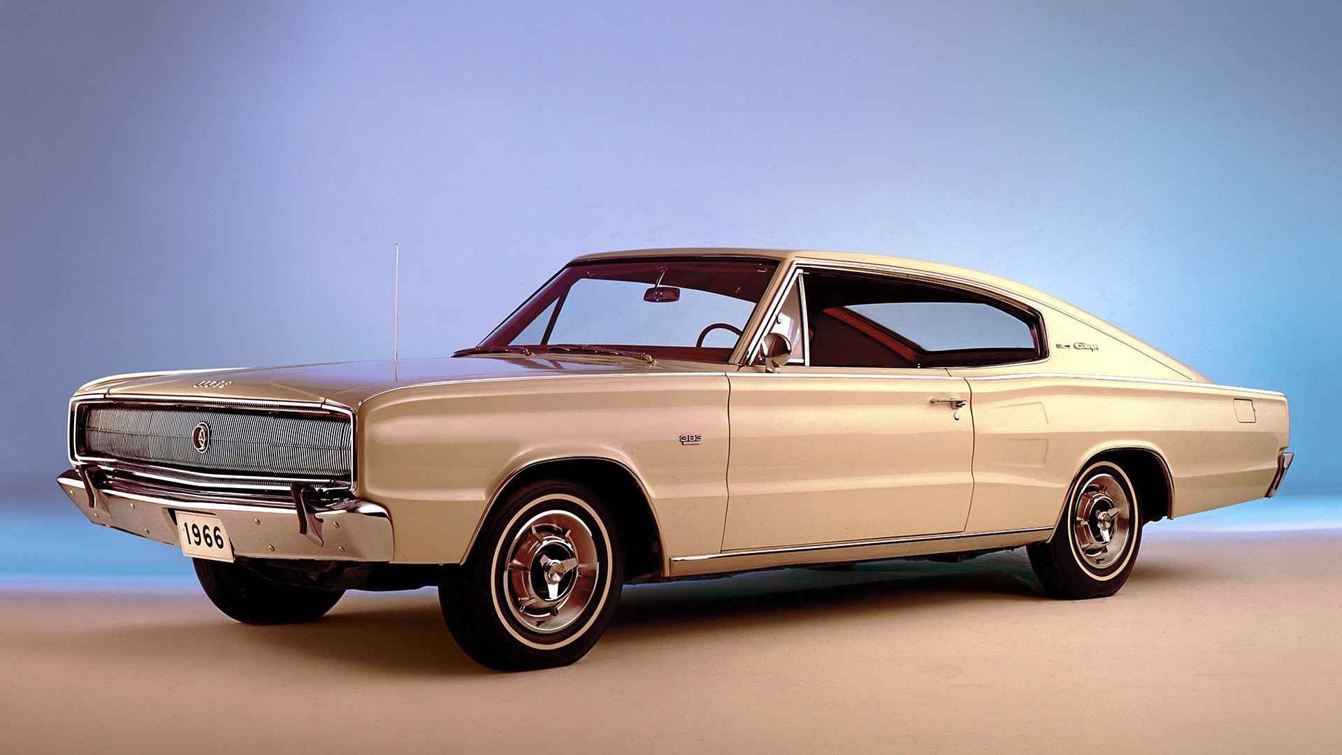 Dodge 1966 Year Vehicle Dodge Charger Pop Up Headlights Beige 1920x1080