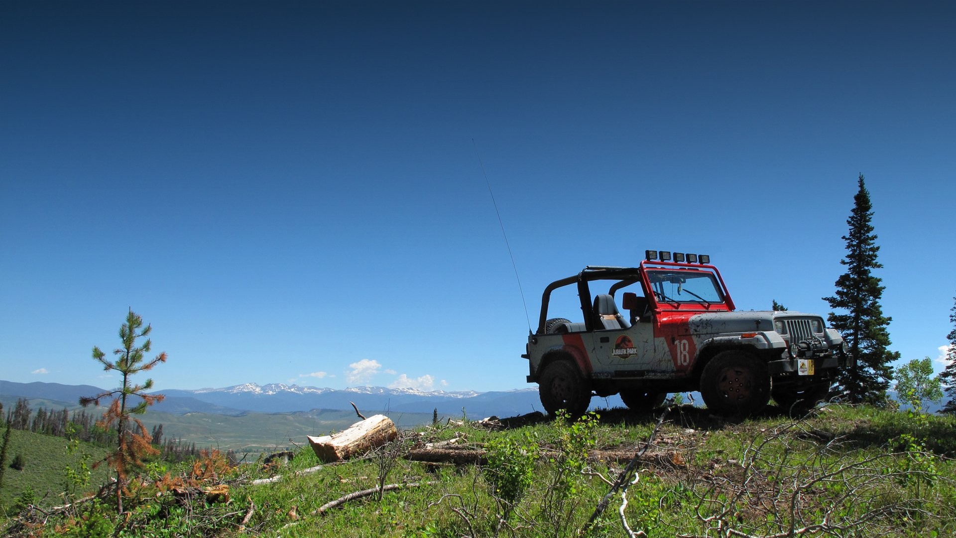 Nature Sky Jeep Jurassic Park Car 1920x1080