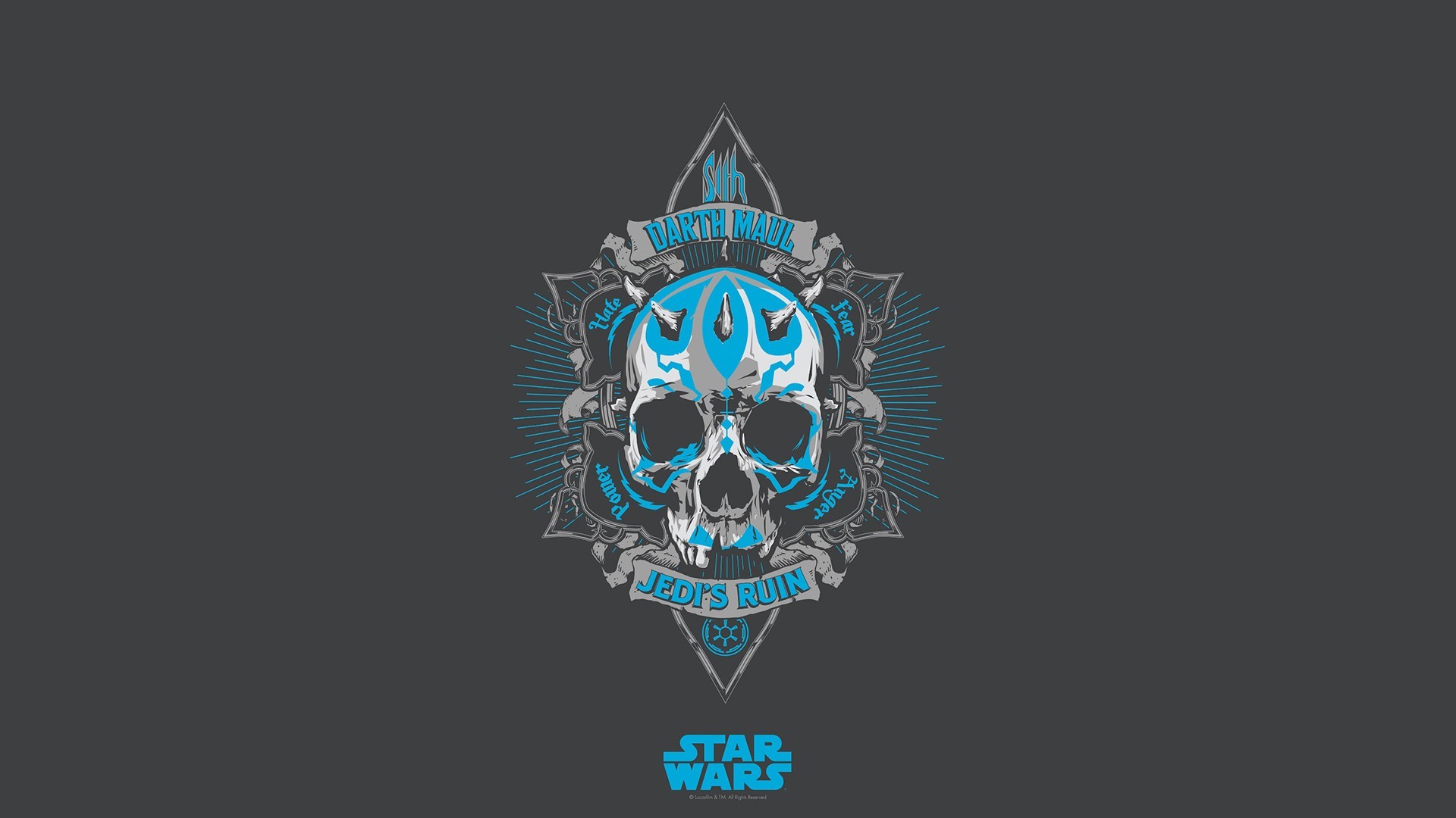 Star Wars Logo Darth Maul Jedi Sith 1920x1080