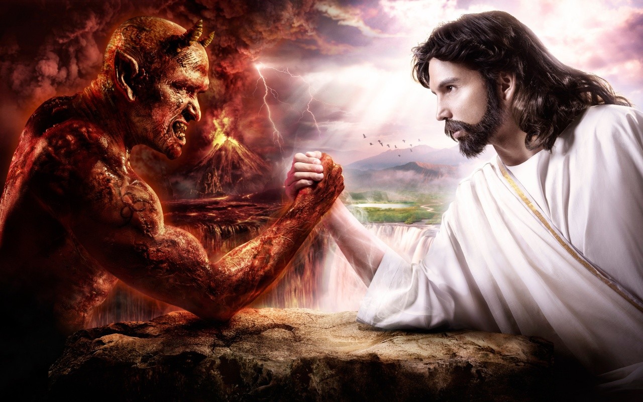 Devil Jesus Christ Artwork 1280x800