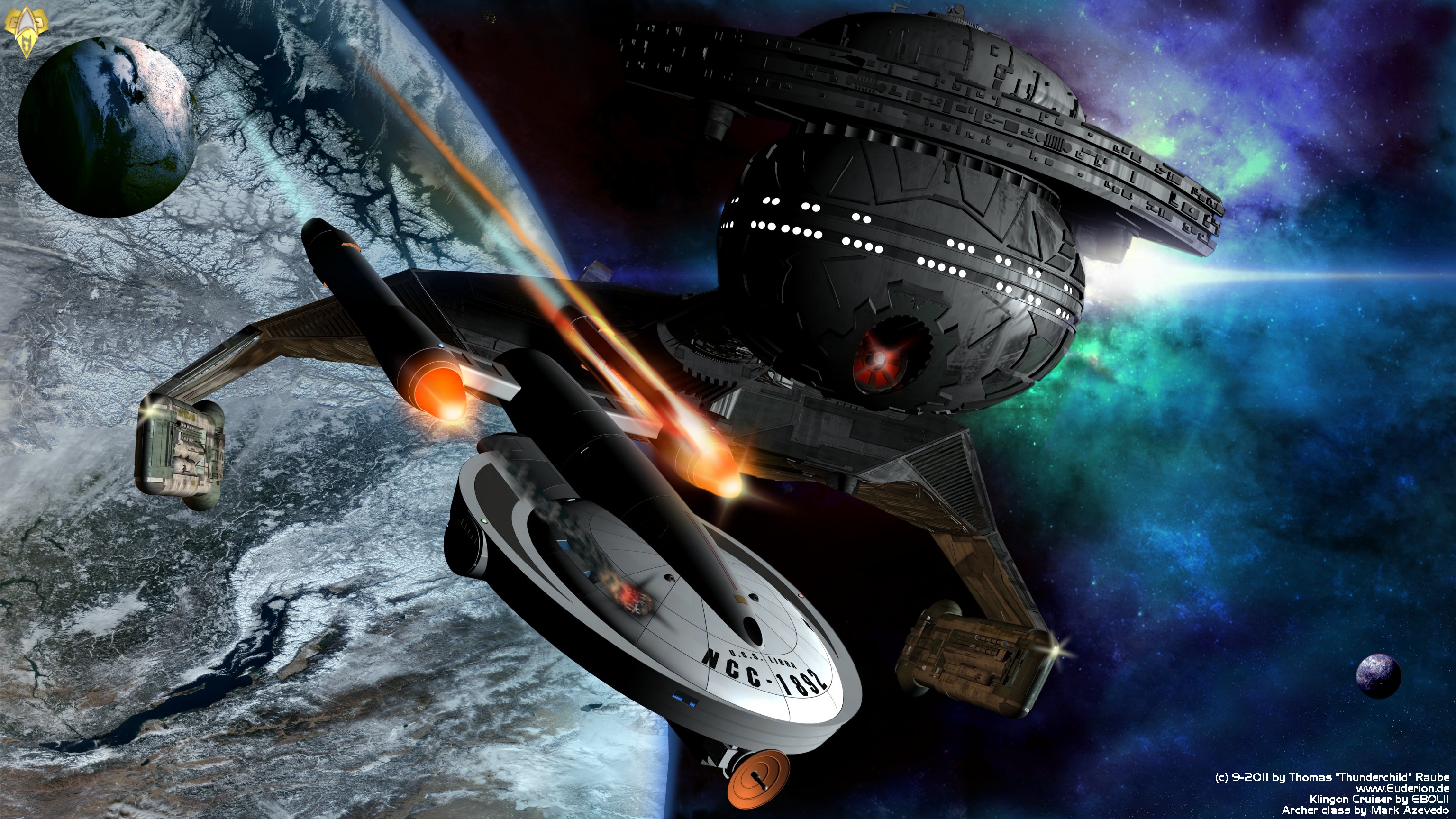 Star Trek Klingon Star Trek Sci Fi Space Enterprise Star Trek 3D Battle 3072x1728