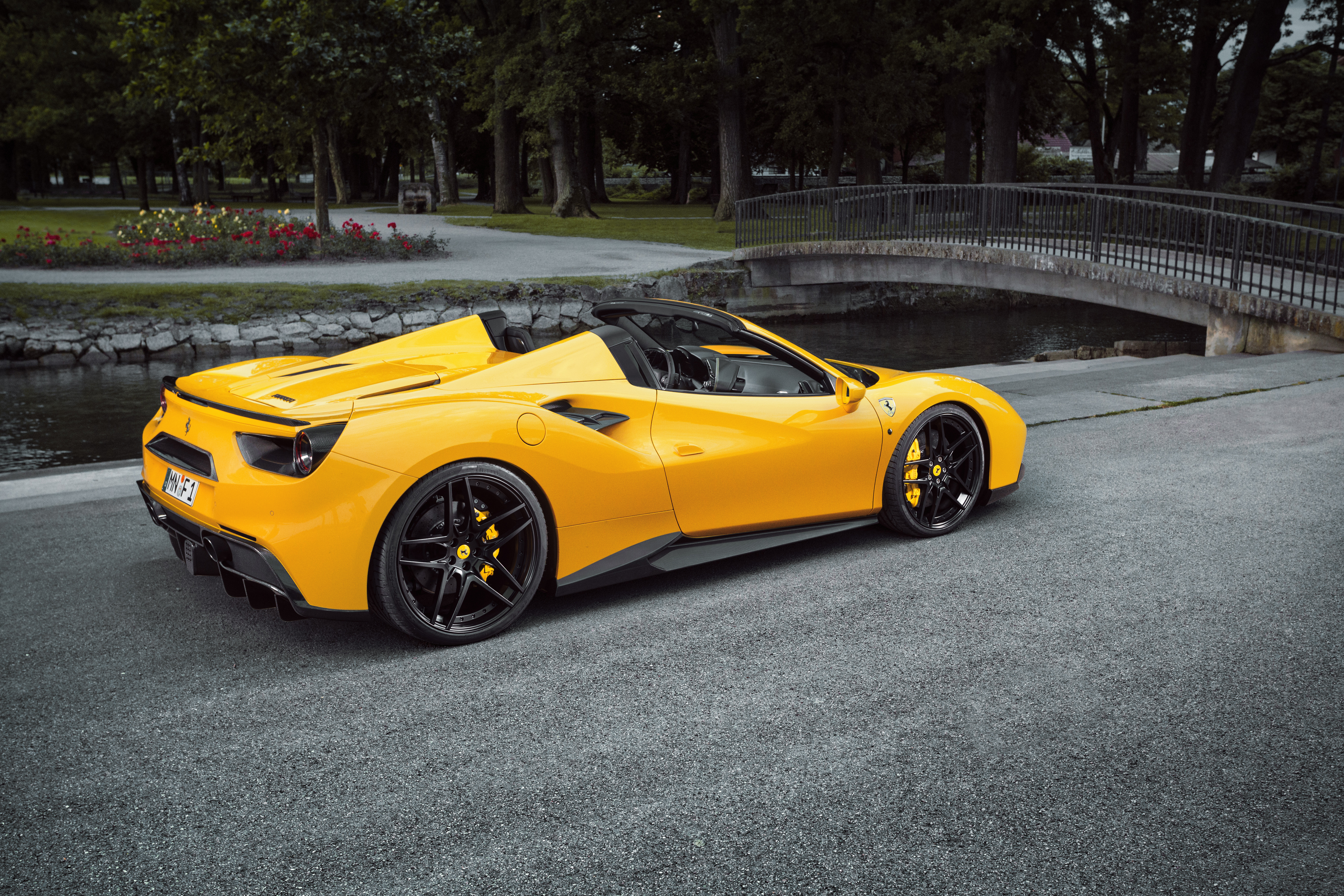 Ferrari 488 Spider Ferrari 488 Ferrari Yellow Car Car Vehicle Supercar Sport Car 4096x2731