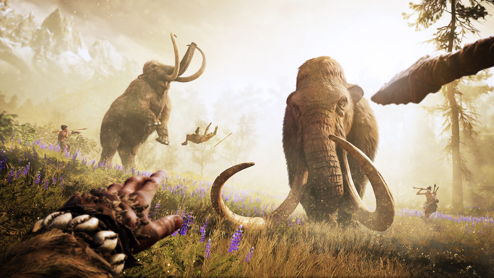 FarCry Primal Far Cry Primal Video Games 2016 Year Mammoths Ubisoft 1920x1080