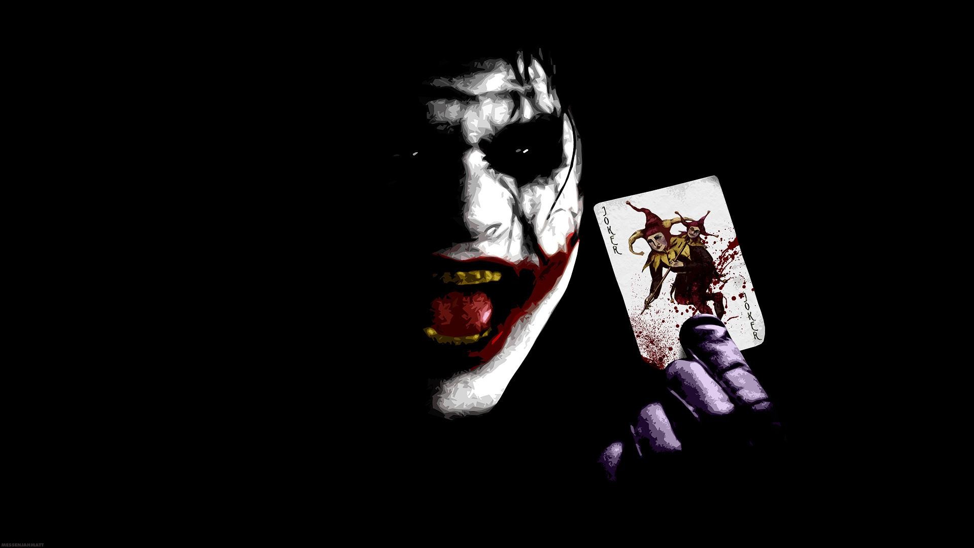 Joker Black Movies DC Comics Playing Cards 1920x1080