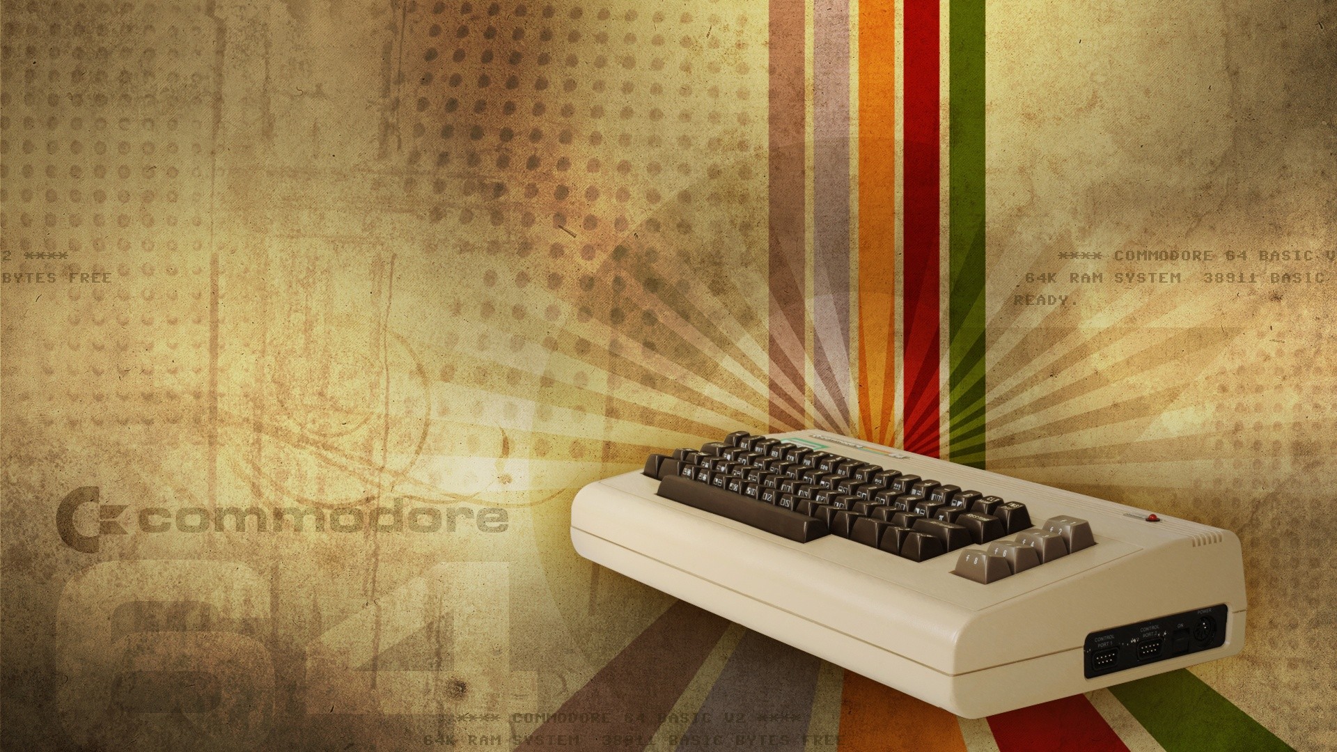 Retro Games Commodore 64 Keyboards Vintage Consoles Computer 1920x1080