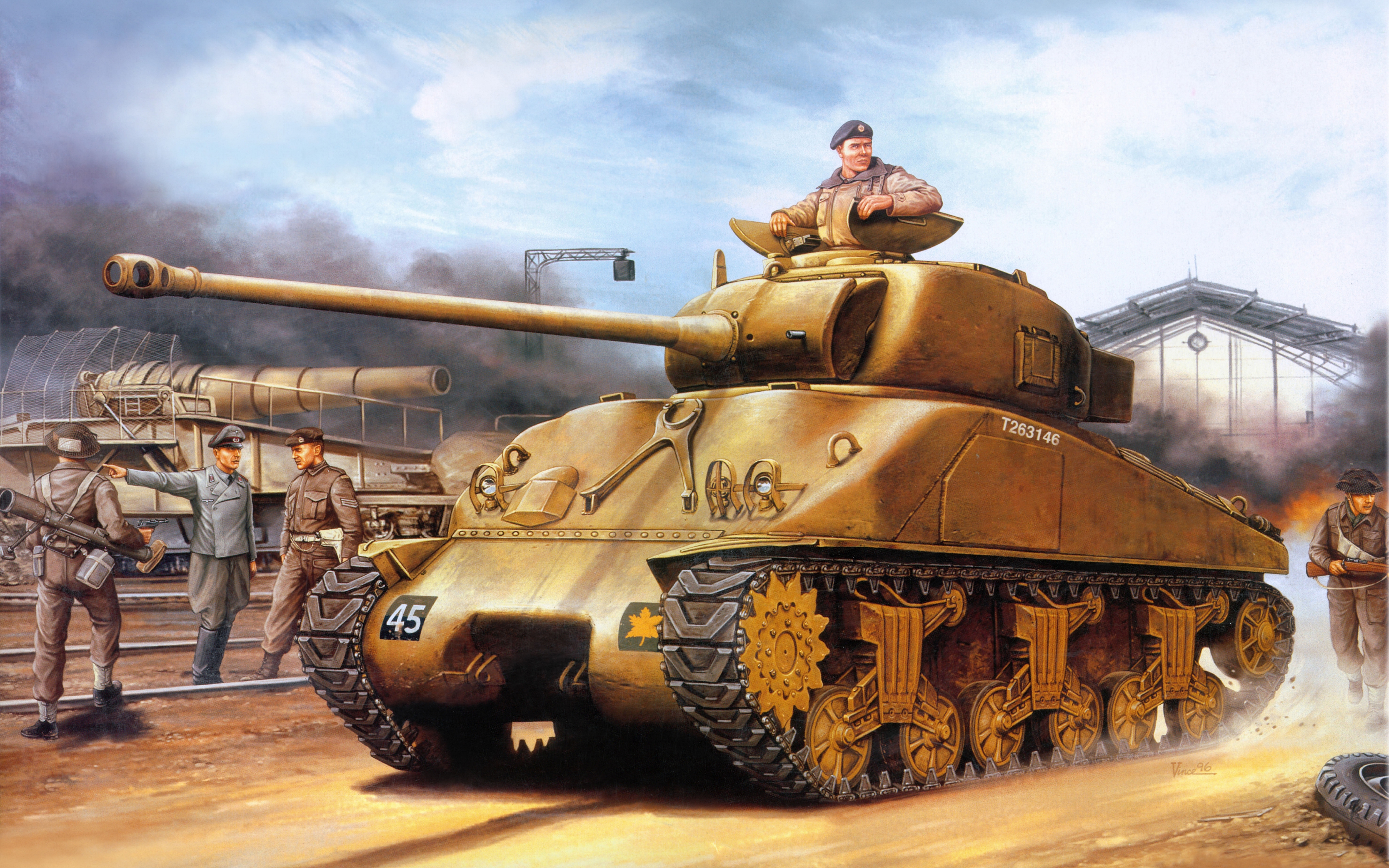 Military M4 Sherman 5000x3125