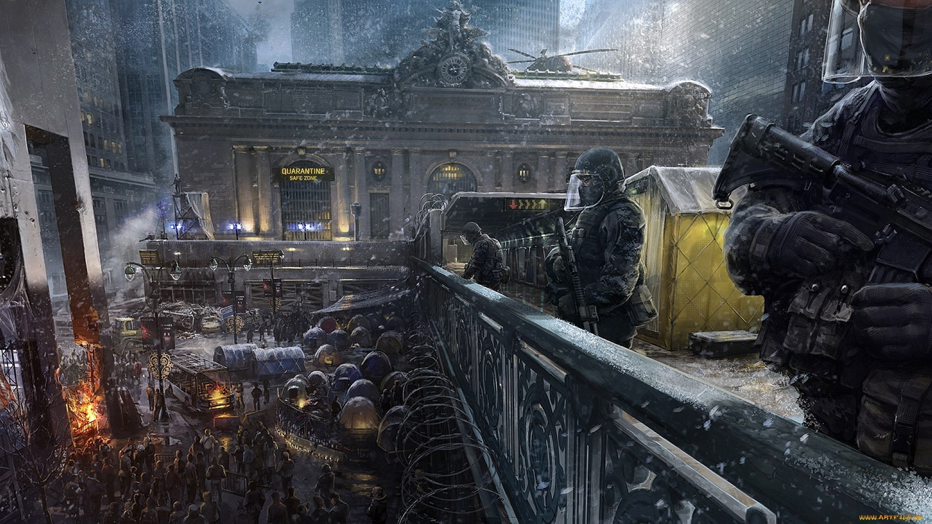 Tom Clancys The Division Apocalyptic Computer Game Concept Art Video Games 1920x1080