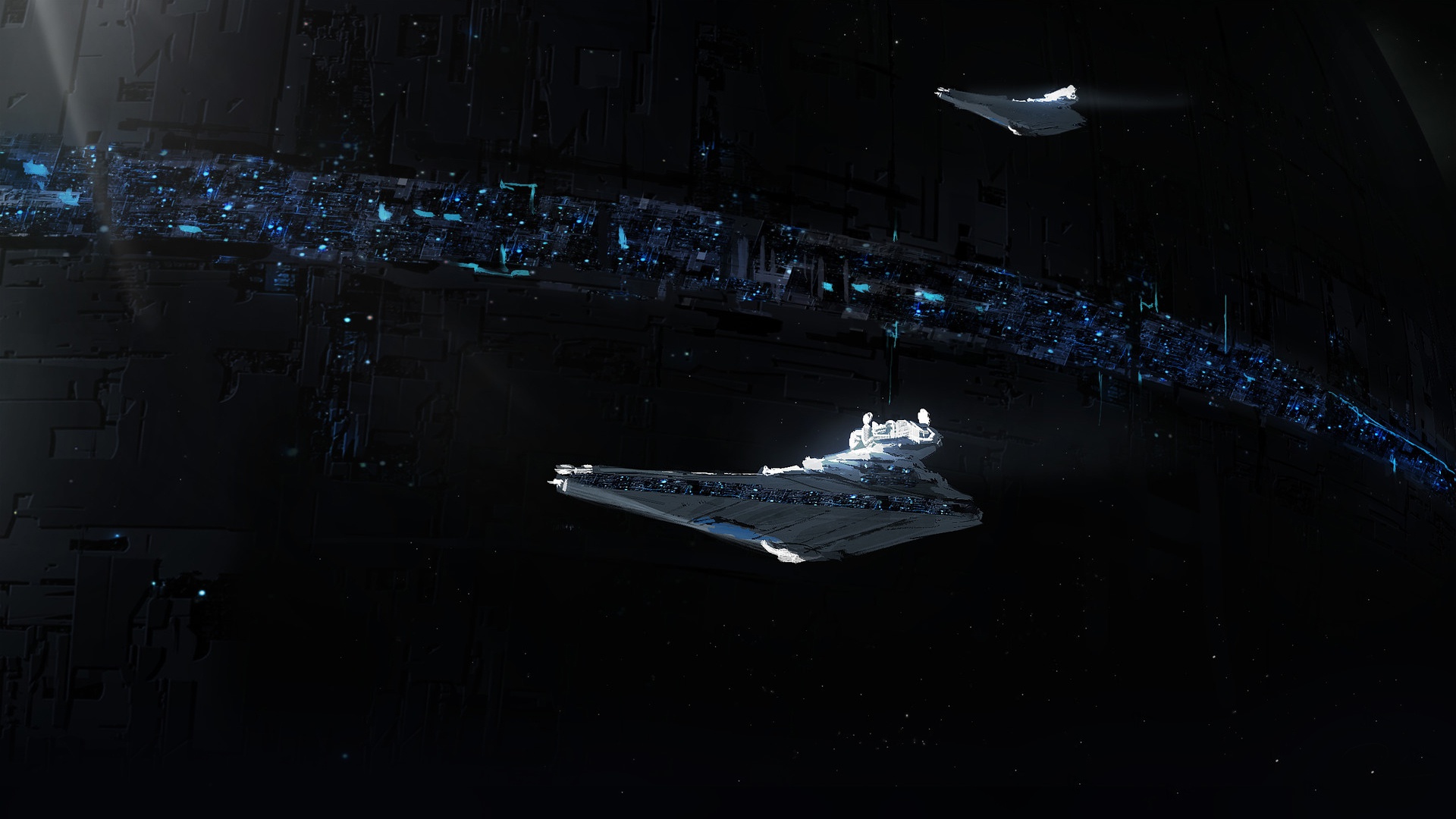 Star Wars Spaceship Imperial Forces Digital Art Science Fiction Star Wars Ships Star Destroyer 1920x1080