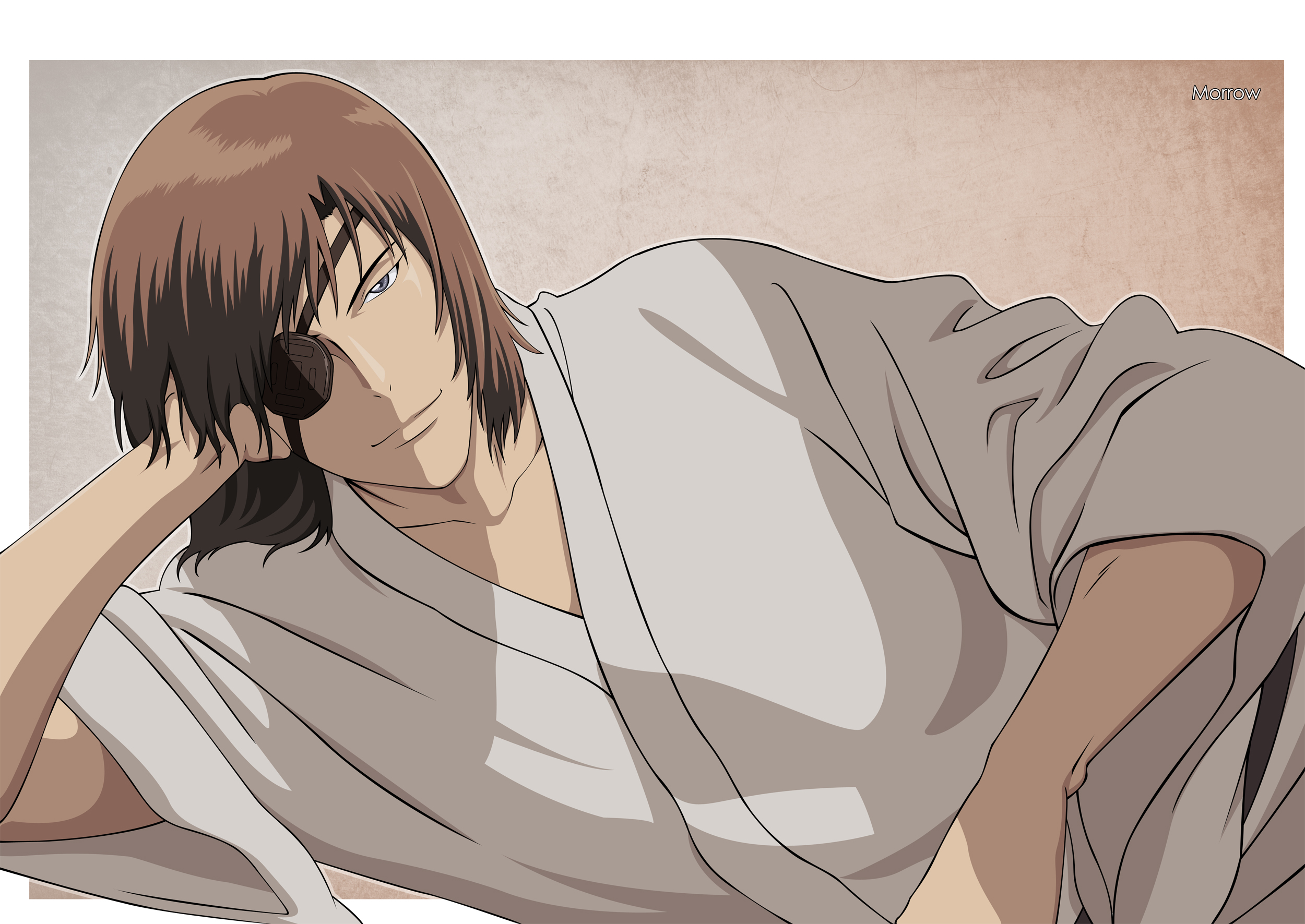 Anime Manga Fan Art Sengoku Basara Samurai Heroes Masamune Date Date Masamune Sengoku Basara 2500x1771