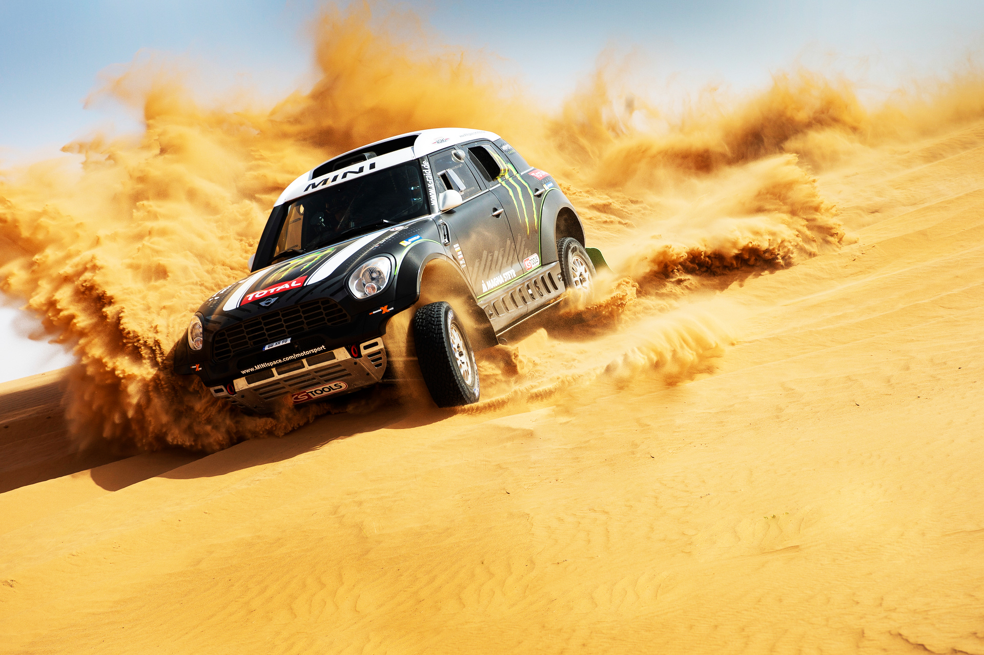 Rally Desert Sand Car Race Cars Vehicle Racing Mini Cooper 1920x1278