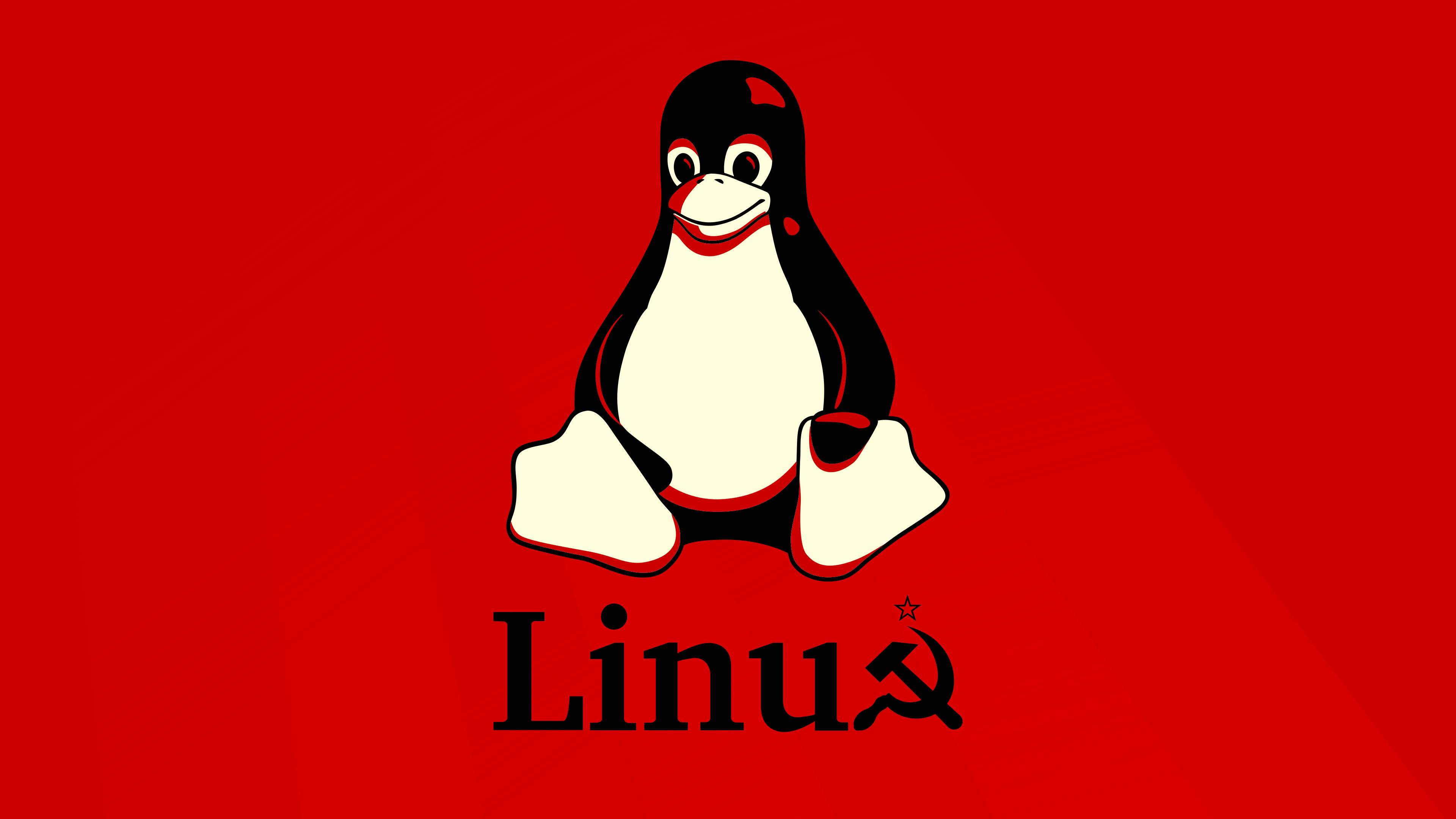 Linux Tux FoxyRiot Red 3840x2160
