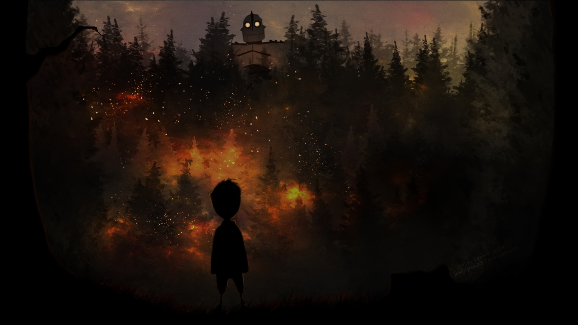 Limbo Video Game The Iron Giant Attack On Titan 1920x1080