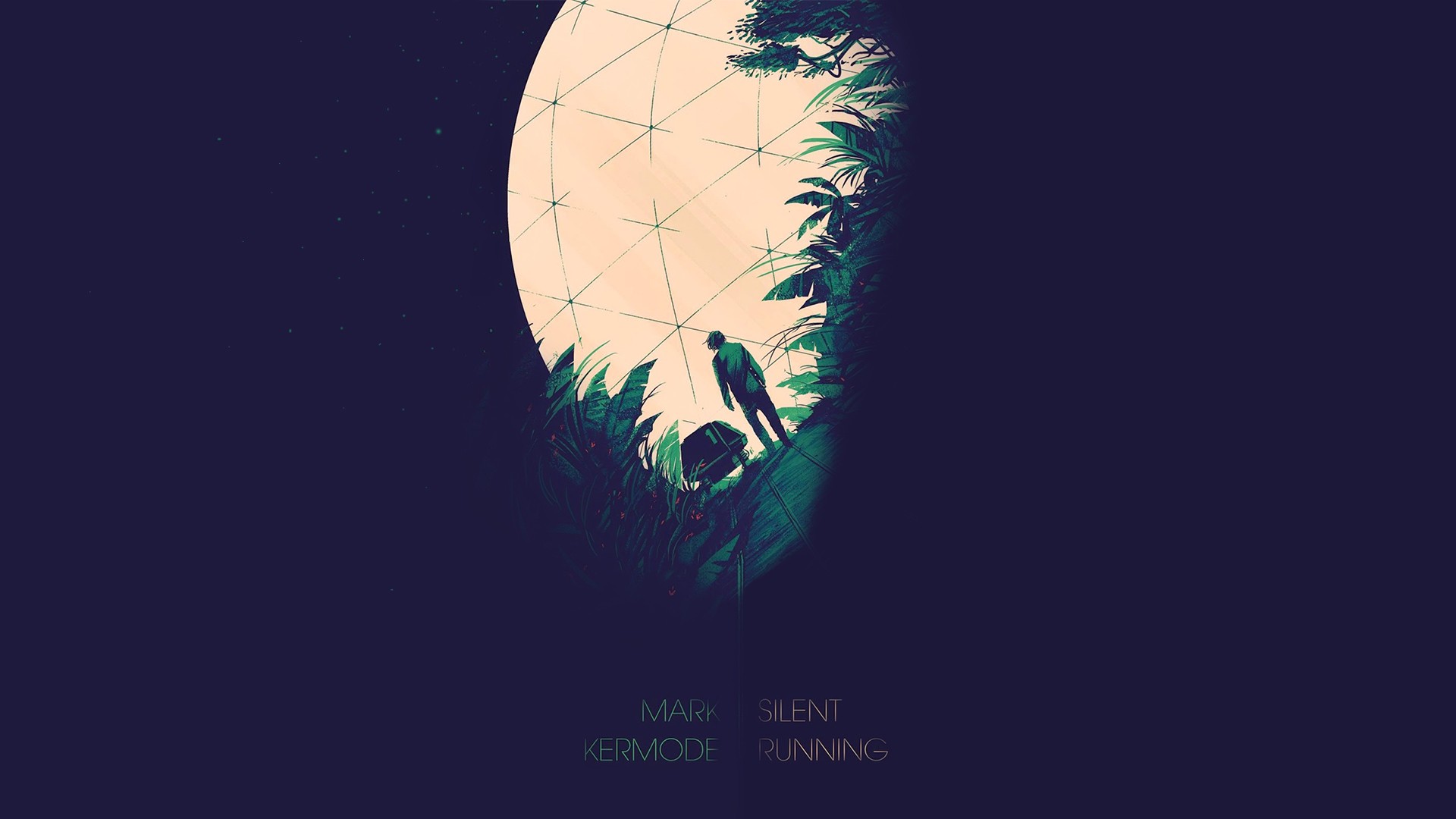 Olly Moss Digital Art Illustration Science Fiction Silent Running Book Cover Mark Kermode Space Trav 1920x1080