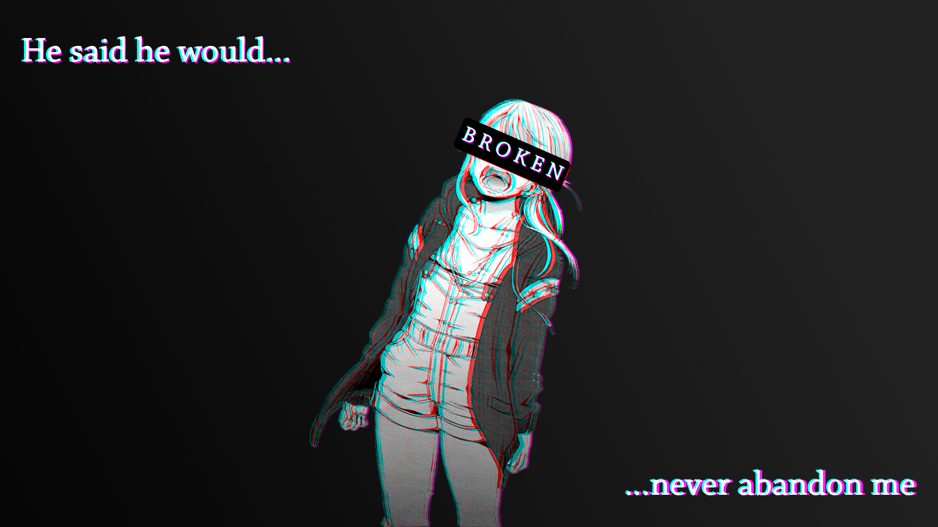 Anime Sad Anime Girls Broken 1920x1080