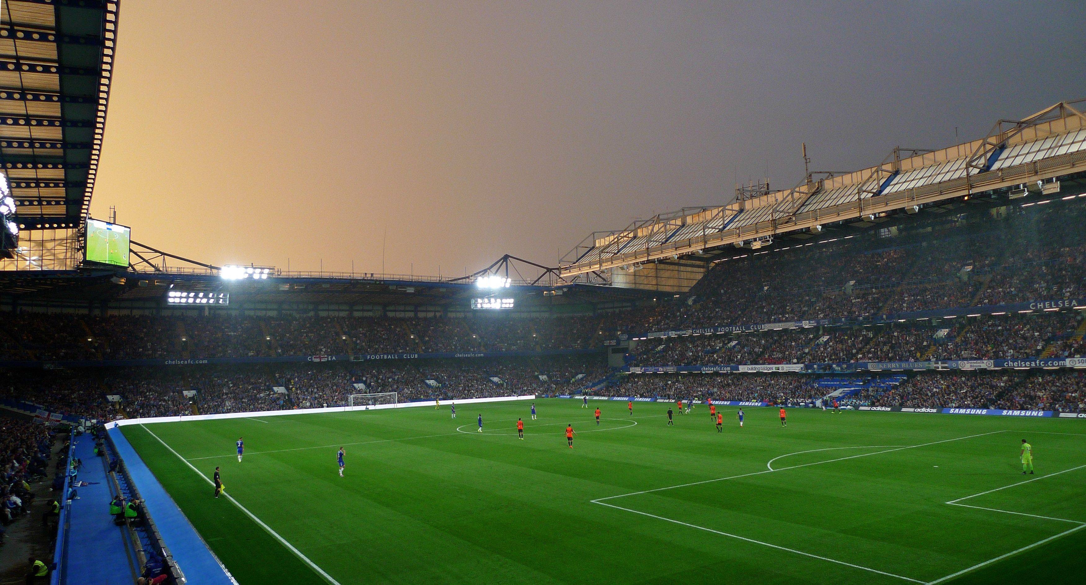 Chelsea FC Soccer Field Sport Sports Soccer Stadium 3502x1886
