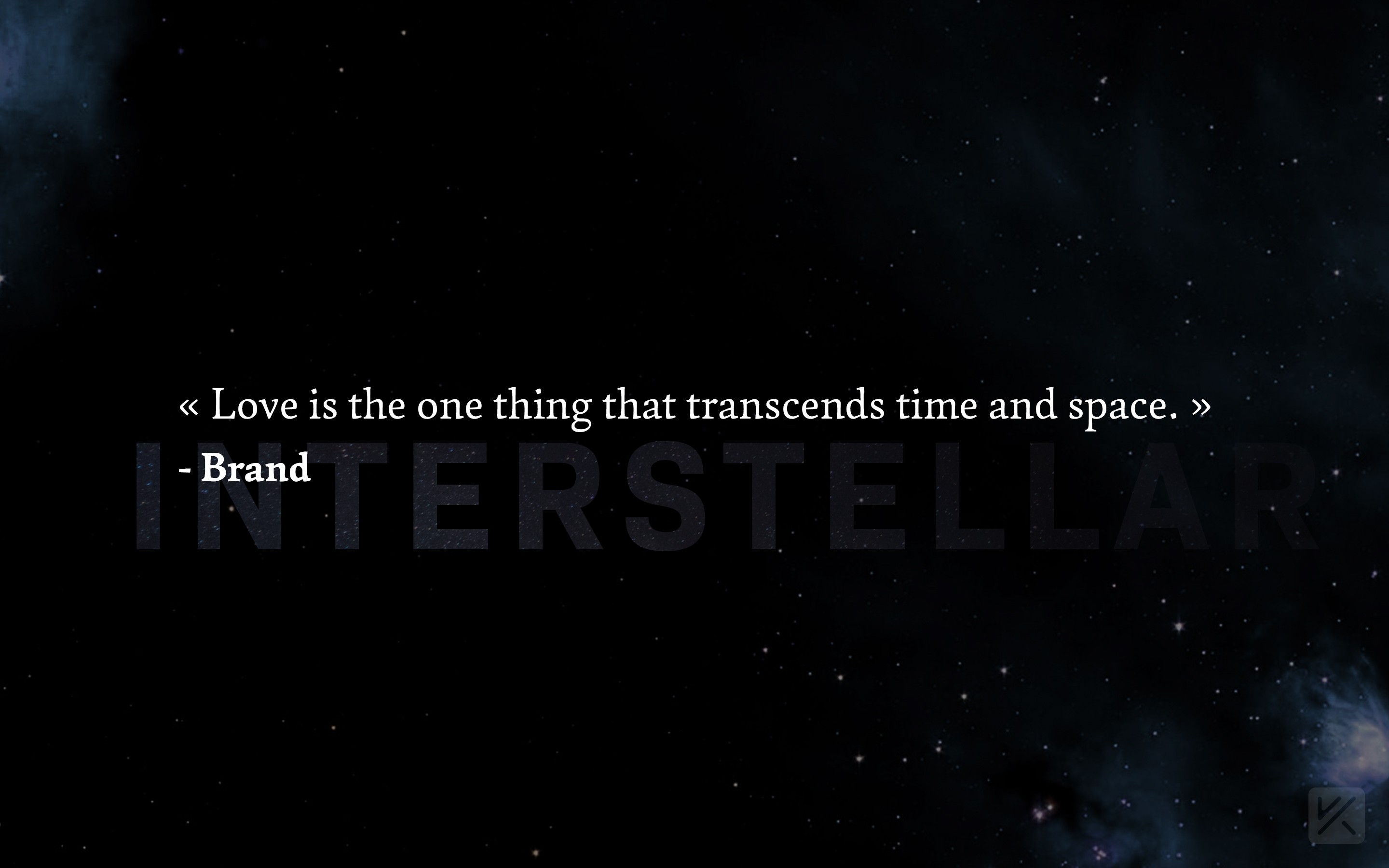 Interstellar Movie Love Inspirational Space Quote Motivational Life 2880x1800