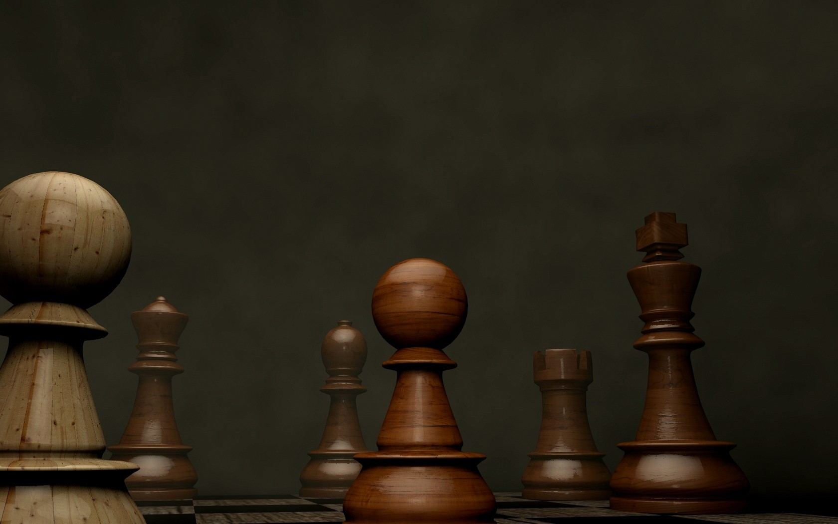 Chess Digital Art Board Games Render 1680x1050