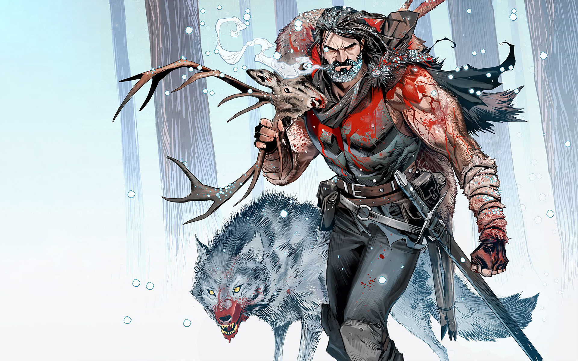 Santa Claus Grant Morrison Vikings Comic Books Christmas Norse Mythology 1920x1200