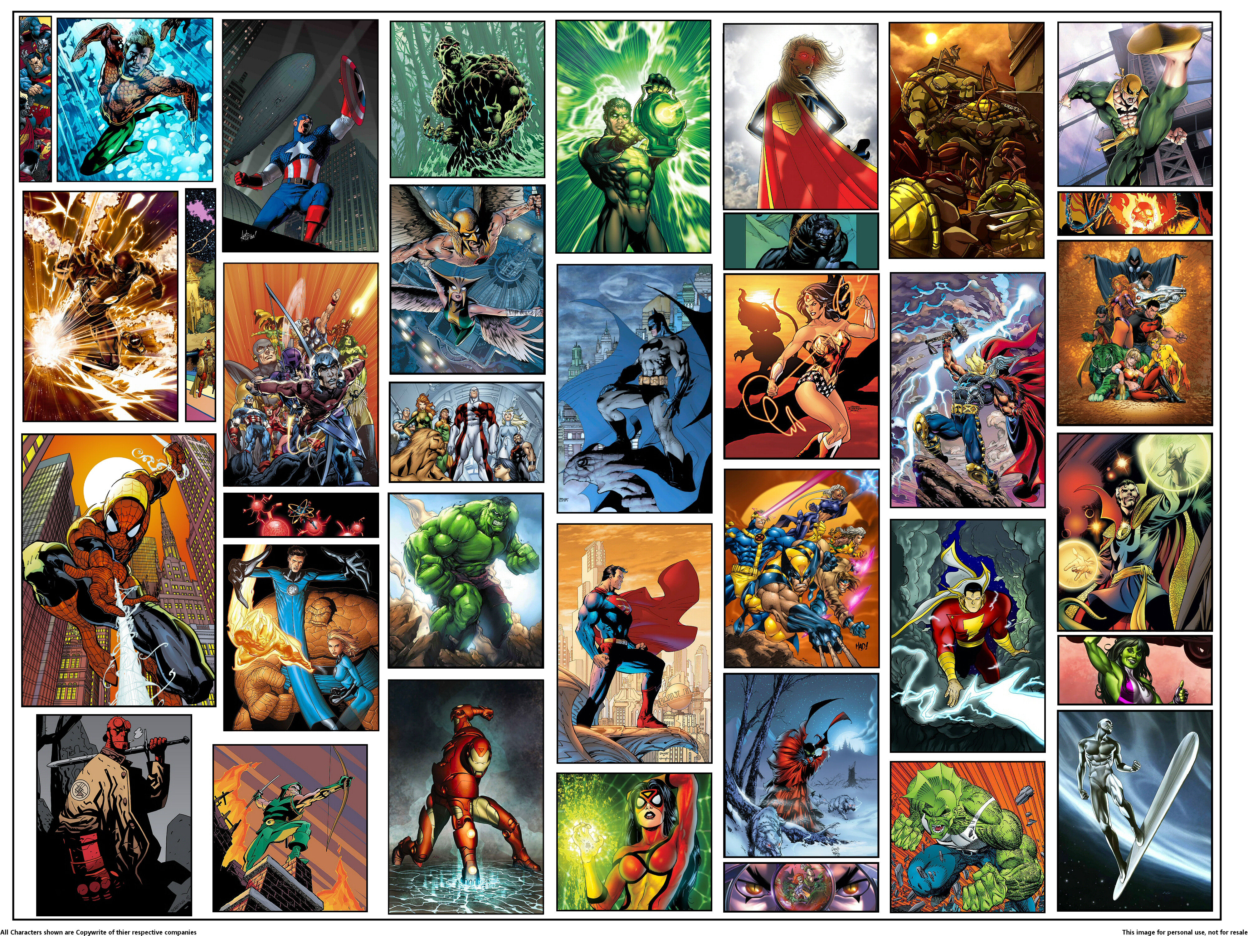 Justice League Aquaman Superman Flash Spider Man Captain America Avengers Marvel Comics Fantastic Fo 4000x3000