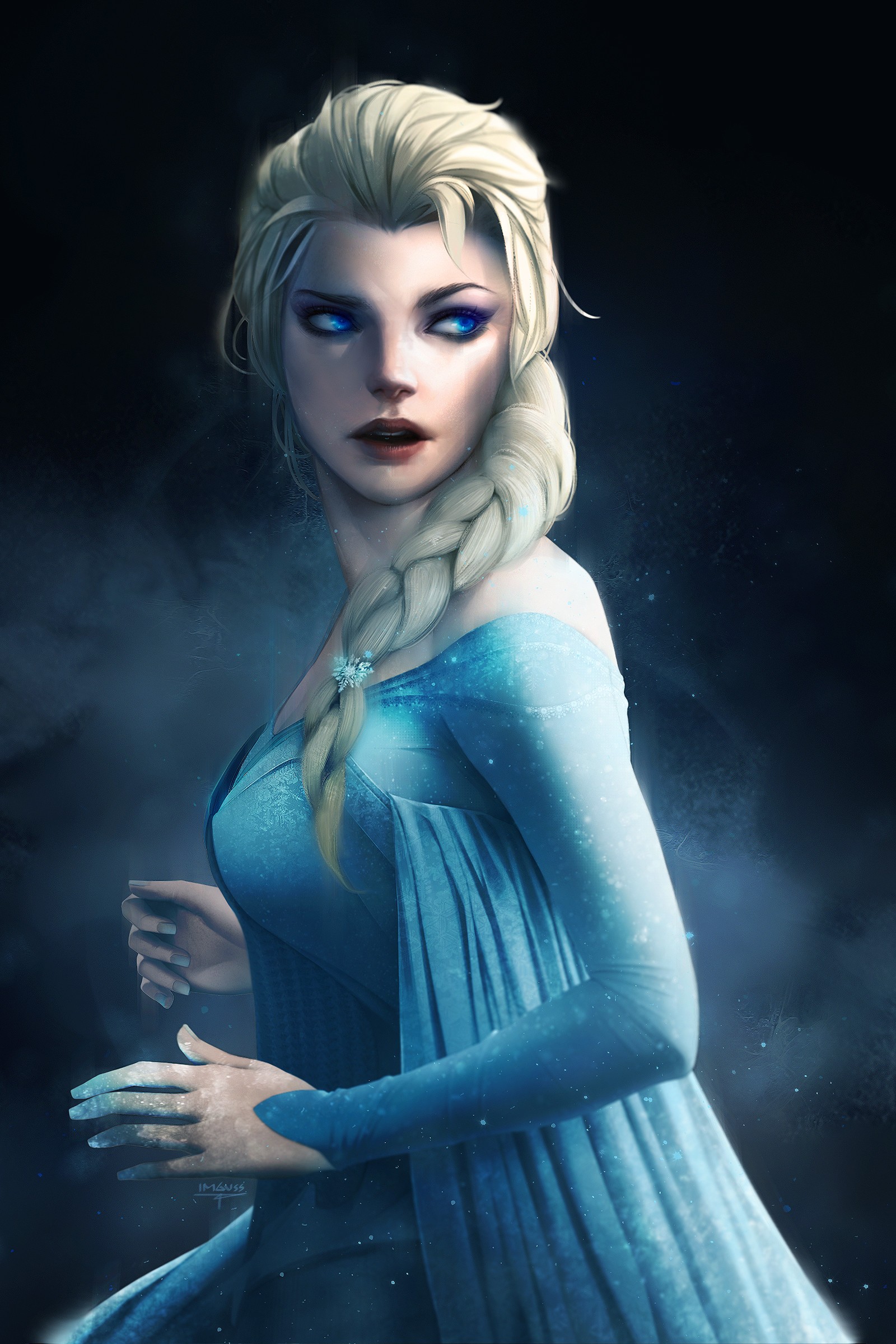Princess Elsa Artwork Frozen Movie 1600x2400