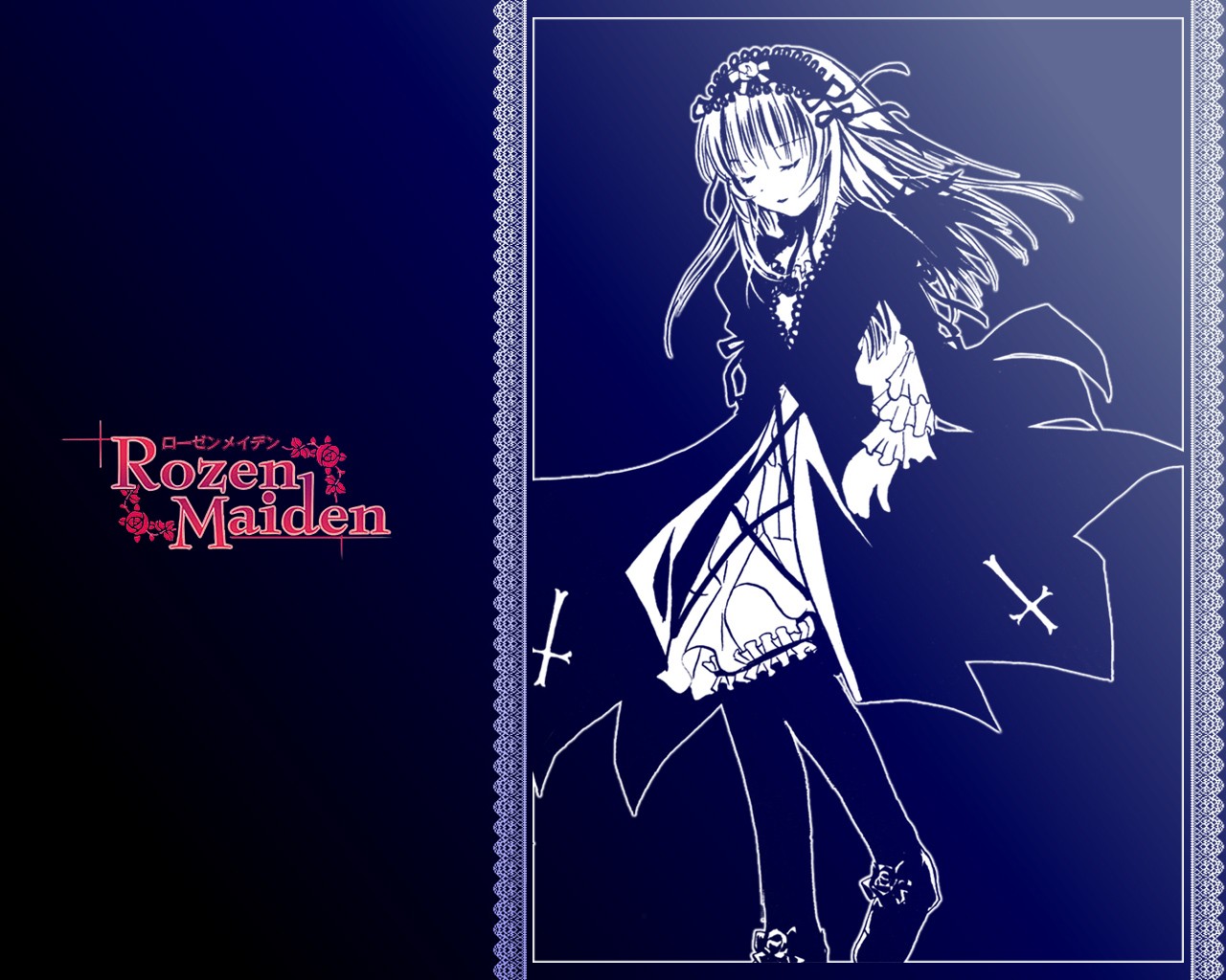Rozen Maiden Anime Girls Suigintou 1280x1024