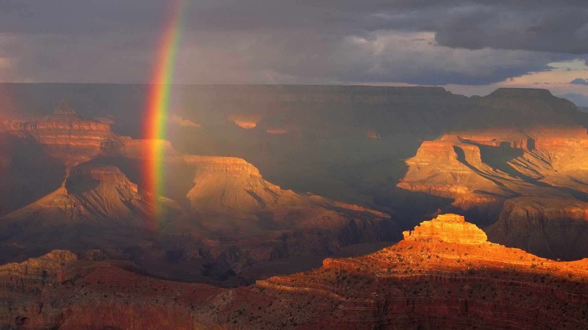 Landscape Canyon Rainbows Grand Canyon 1920x1080