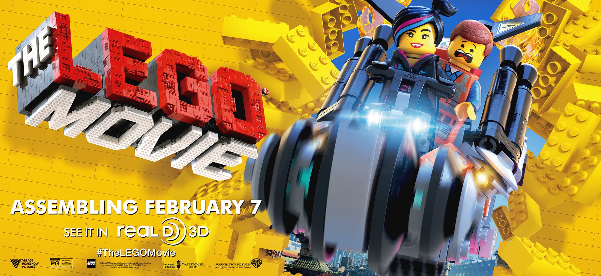 Emmet The Lego Movie Wyldstyle The LEGO Movie Lego Movie Text Logo 2366x1088