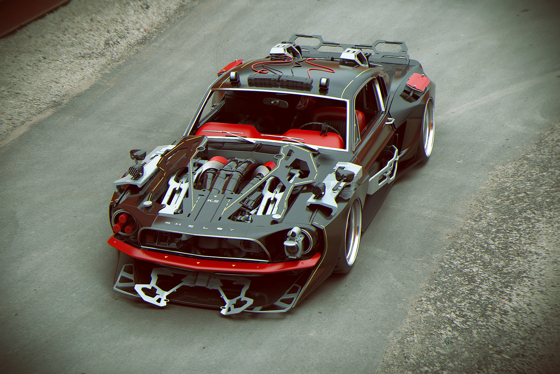 Car Machine Shelby GT Khyzyl Saleem 1900x1268