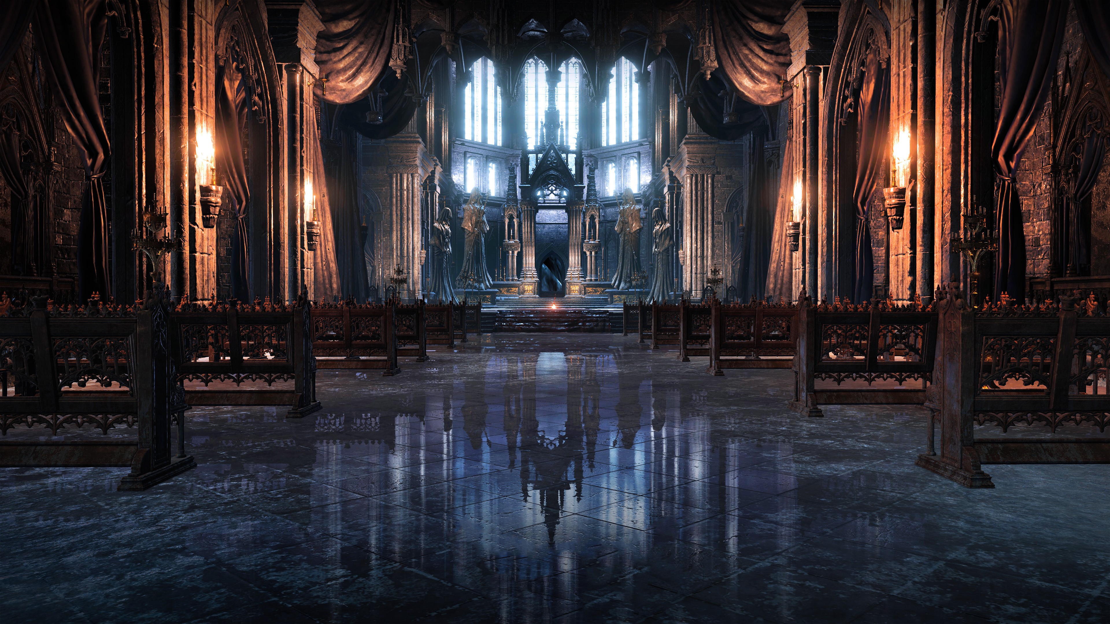 Dark Souls Dark Souls Iii Video Games Cathedral Irithyll 3840x2160
