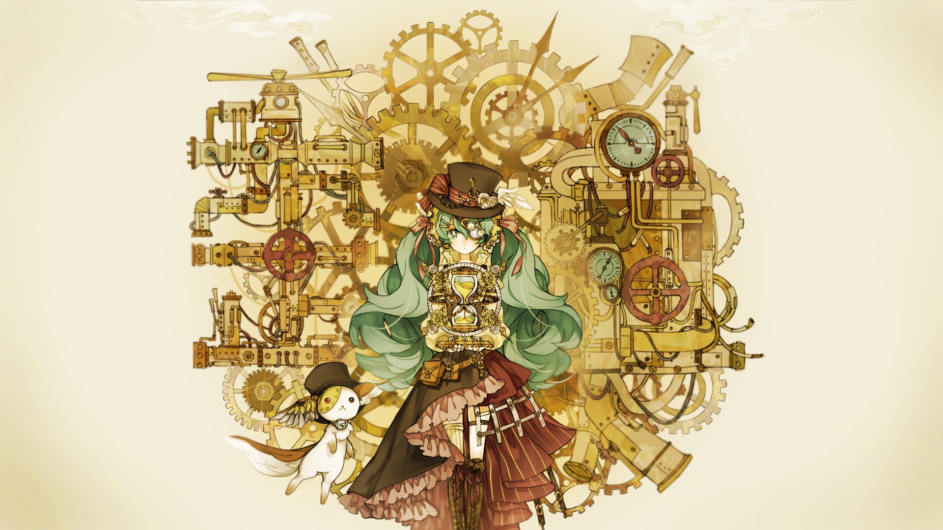Gear Hatsune Miku Hourglass Vocaloid 1920x1080