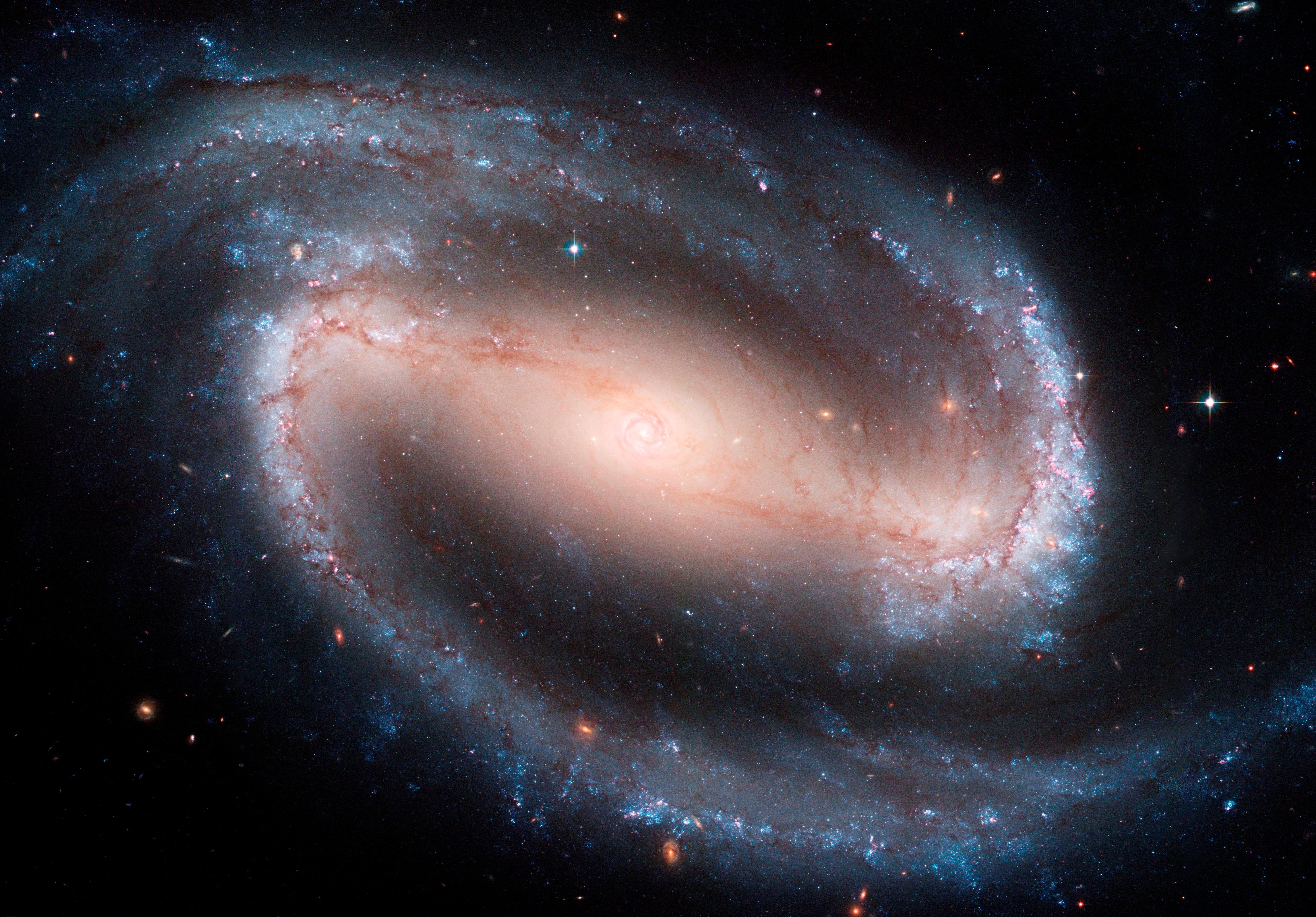 Galaxy Spiral Galaxy Space NGC 1300 5437x3787