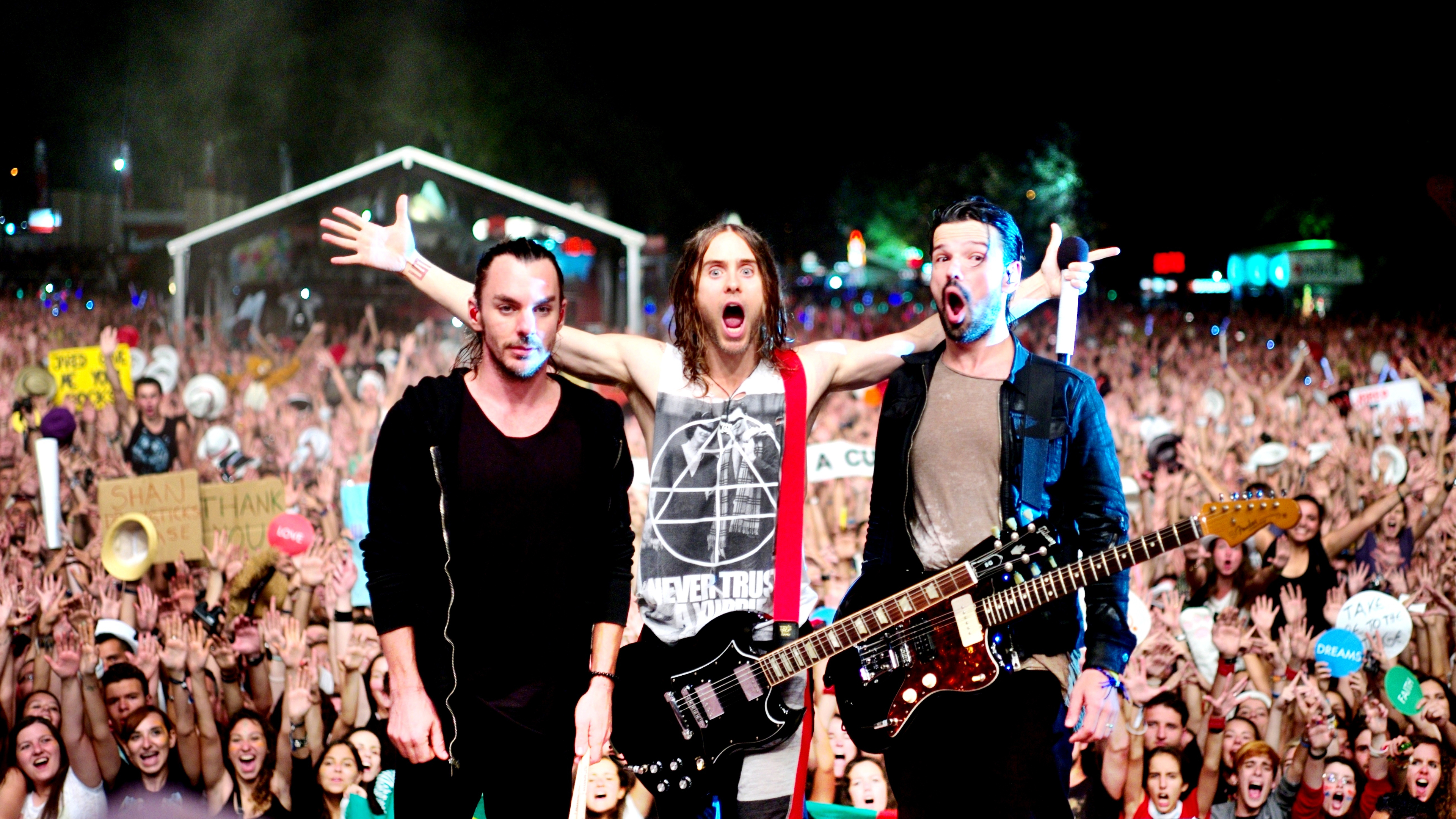 Thirty Seconds To Mars Rock Band American 3840x2160
