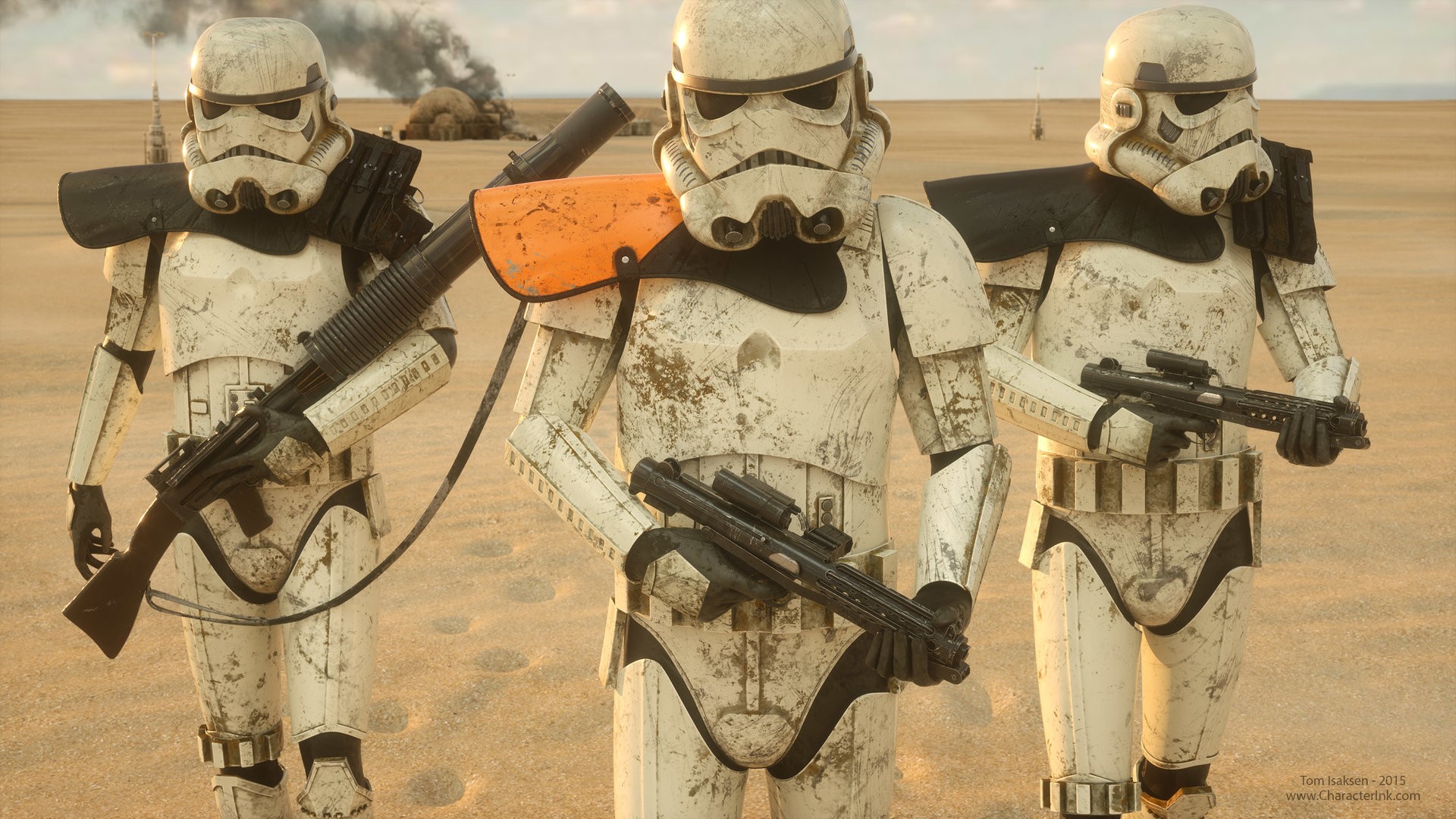 Star Wars Movies Stormtrooper Tatooine Imperial Forces Soldier 1920x1080