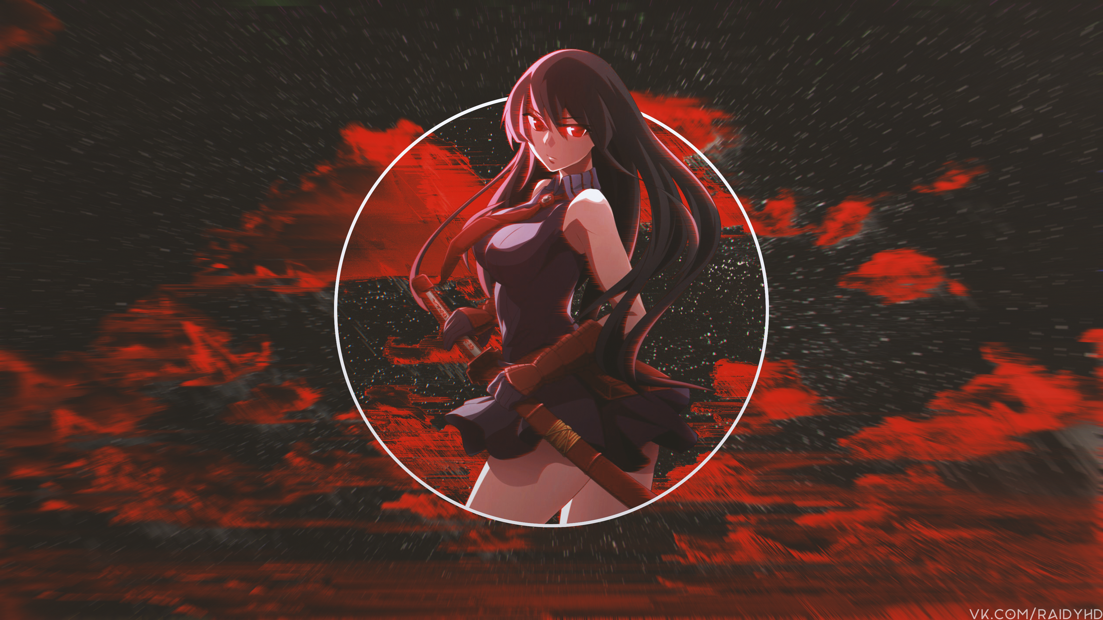 Anime Girls Anime Picture In Picture Akame Ga Kill Akame 3840x2160