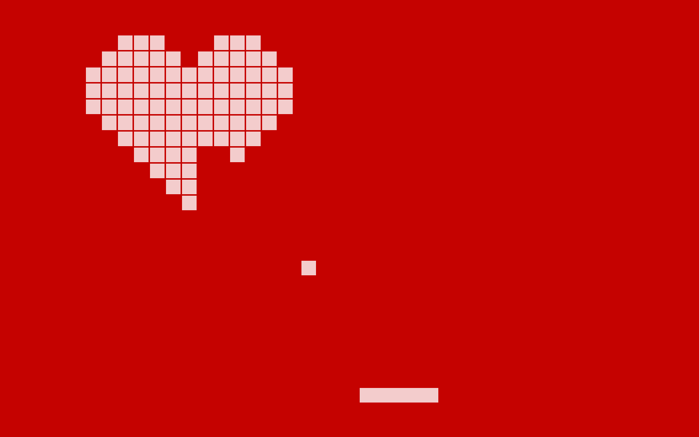 Tetris Heart Red 1440x900