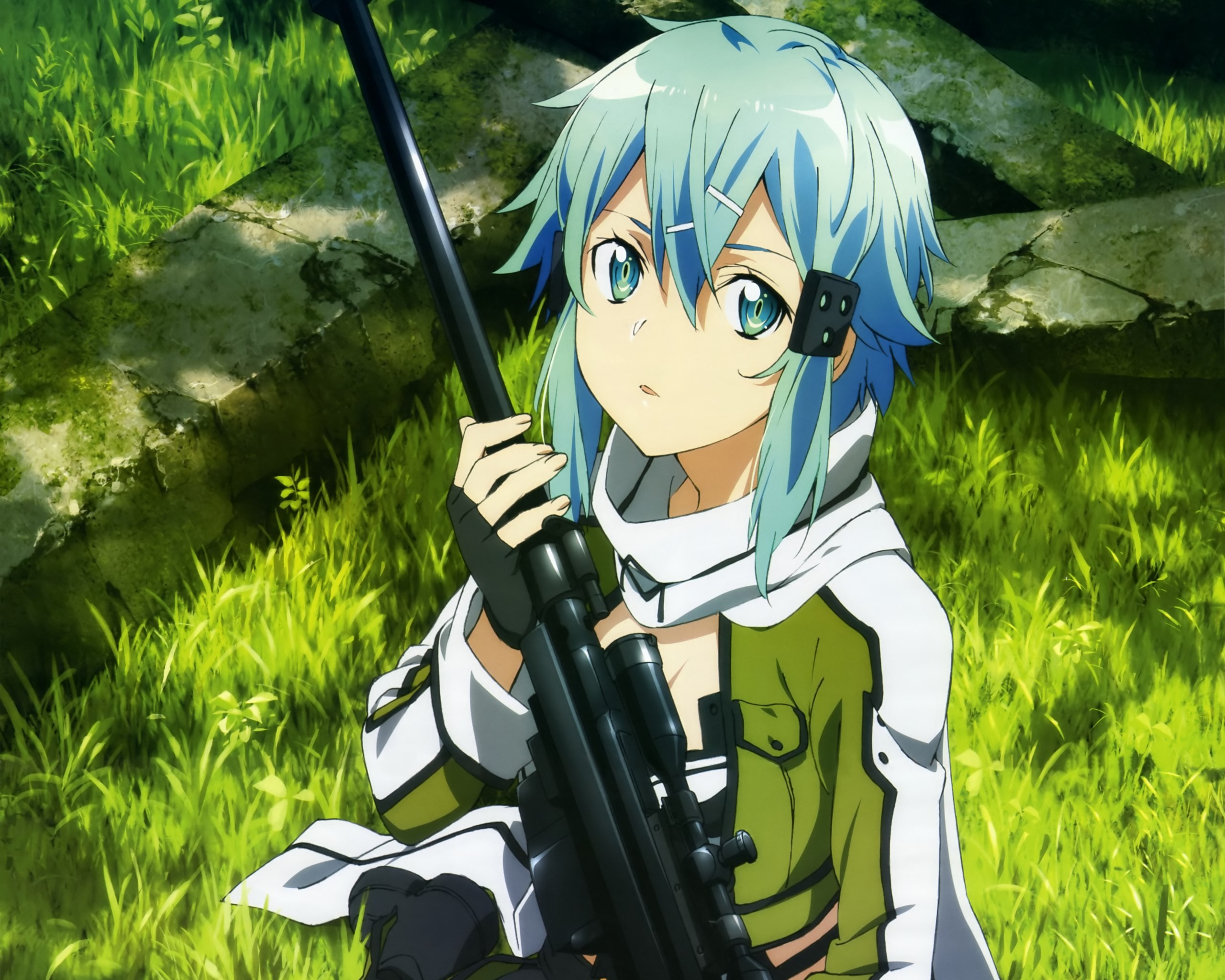 Sword Art Online Asada Shino Gun Gale Online Sinon Sword Art Online 2560x2048