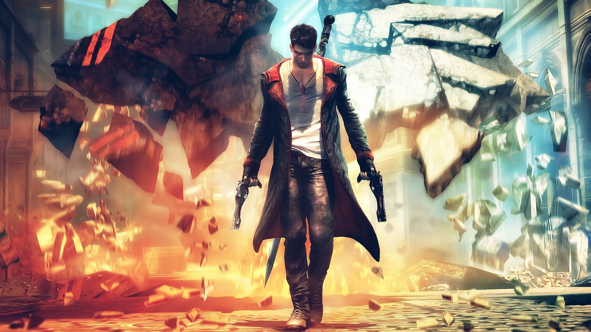 DmC Devil May Cry Devil May Cry Dante Pistol Video Games 1920x1080