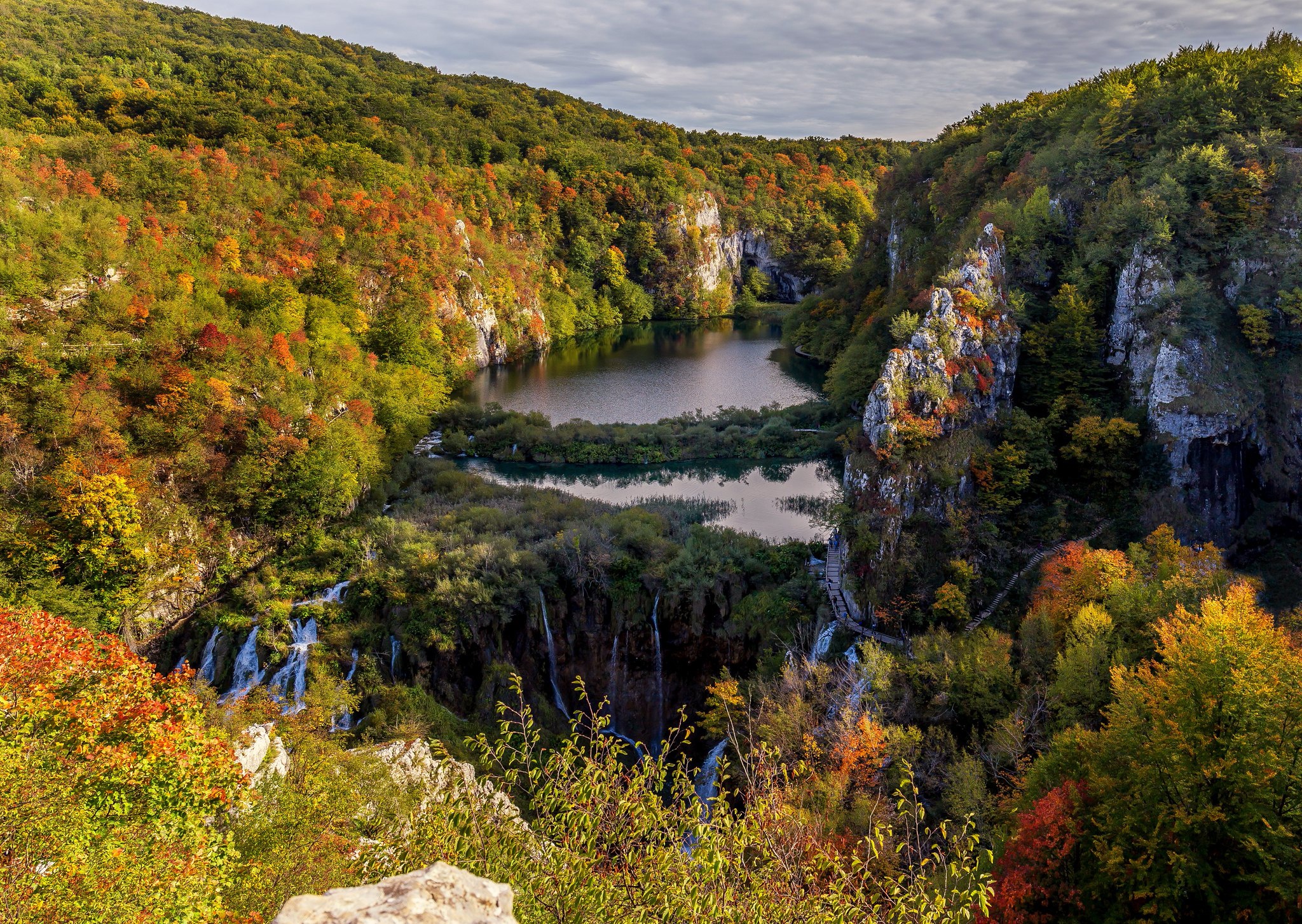 Nature Landscape Fall Plants Croatia Plitvice Lakes National Park 2048x1454