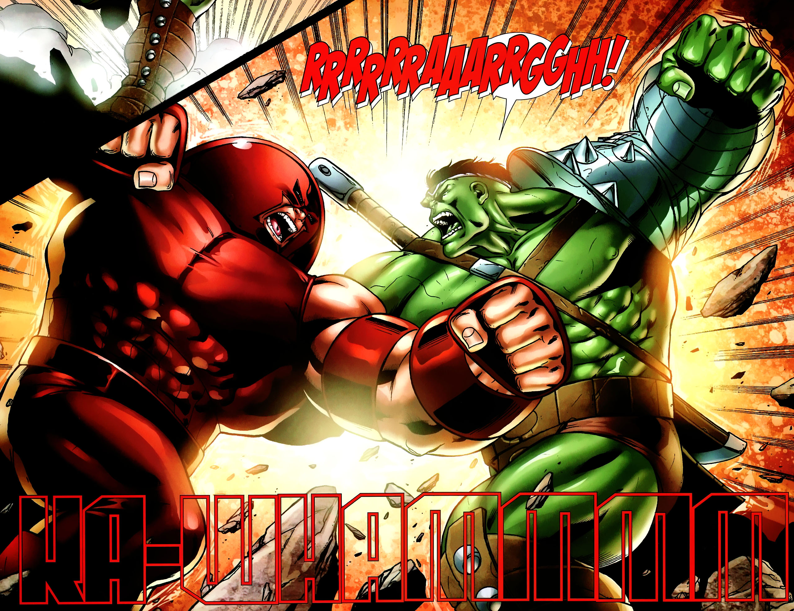 Hulk Juggernaut Marvel Comics 2560x1969
