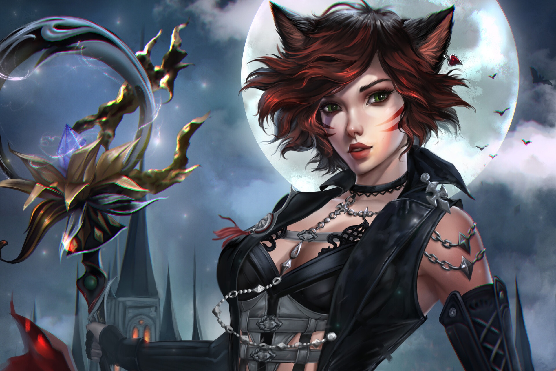 Artwork Fantasy Art Fantasy Girl Catwoman Selina Kyle 1920x1280
