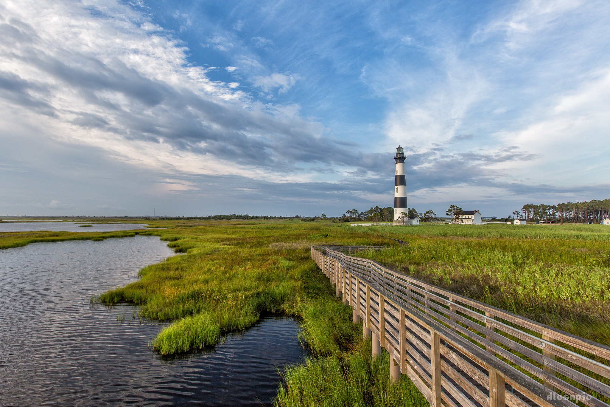 Lighthouse North Carolina Landscape Field 2048x1365